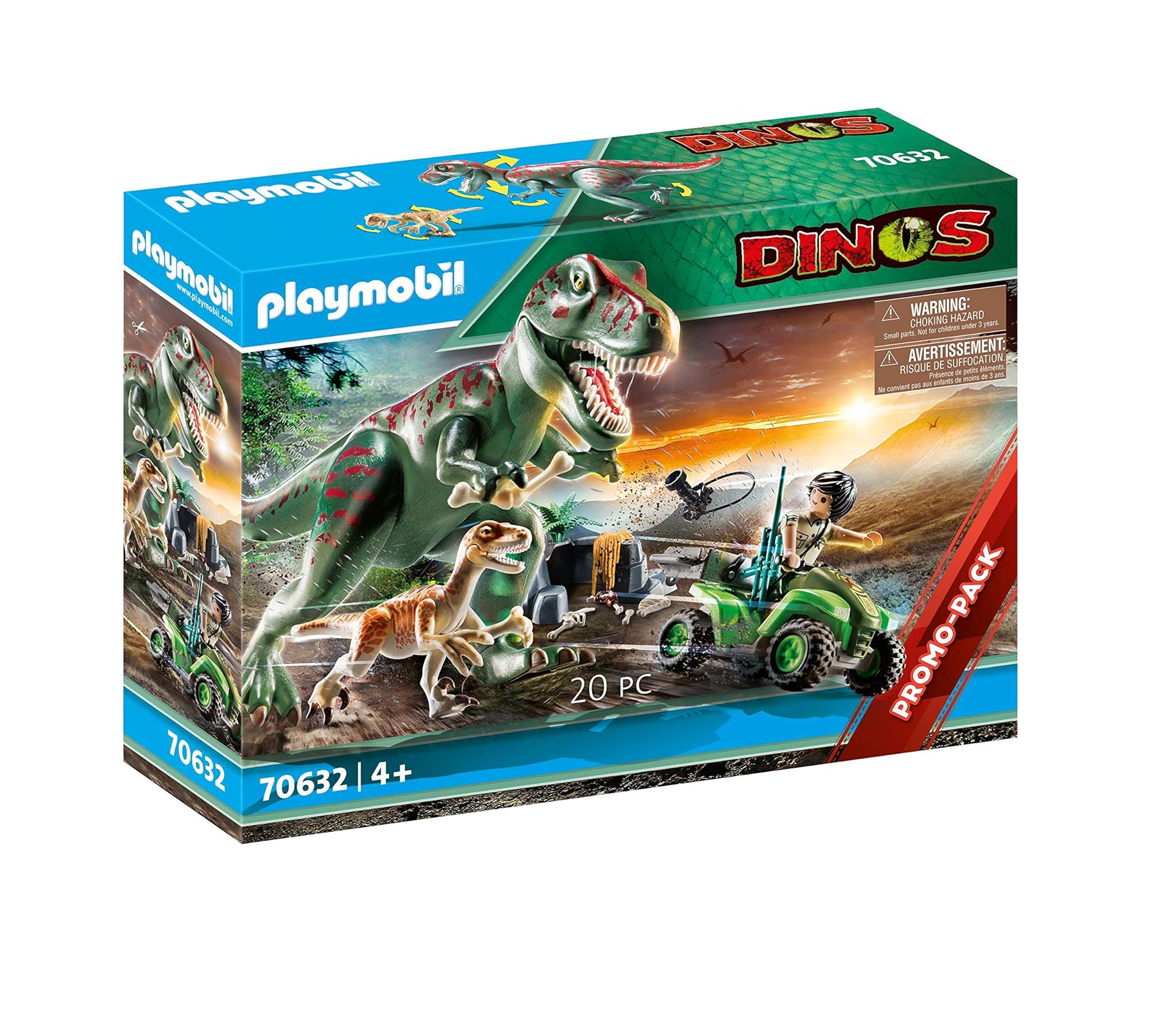 PLAYMOBIL Dinos 70632, T-Rex all'attacco, dai 4 Anni