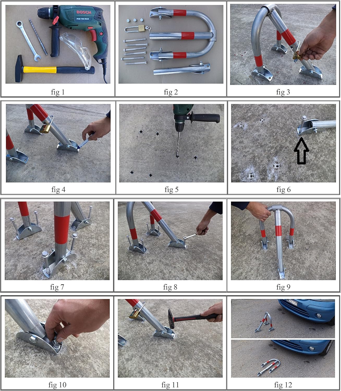 Sns Safety Ltd Barriera Parcheggio Pieghevole Antifurto - immagine 5