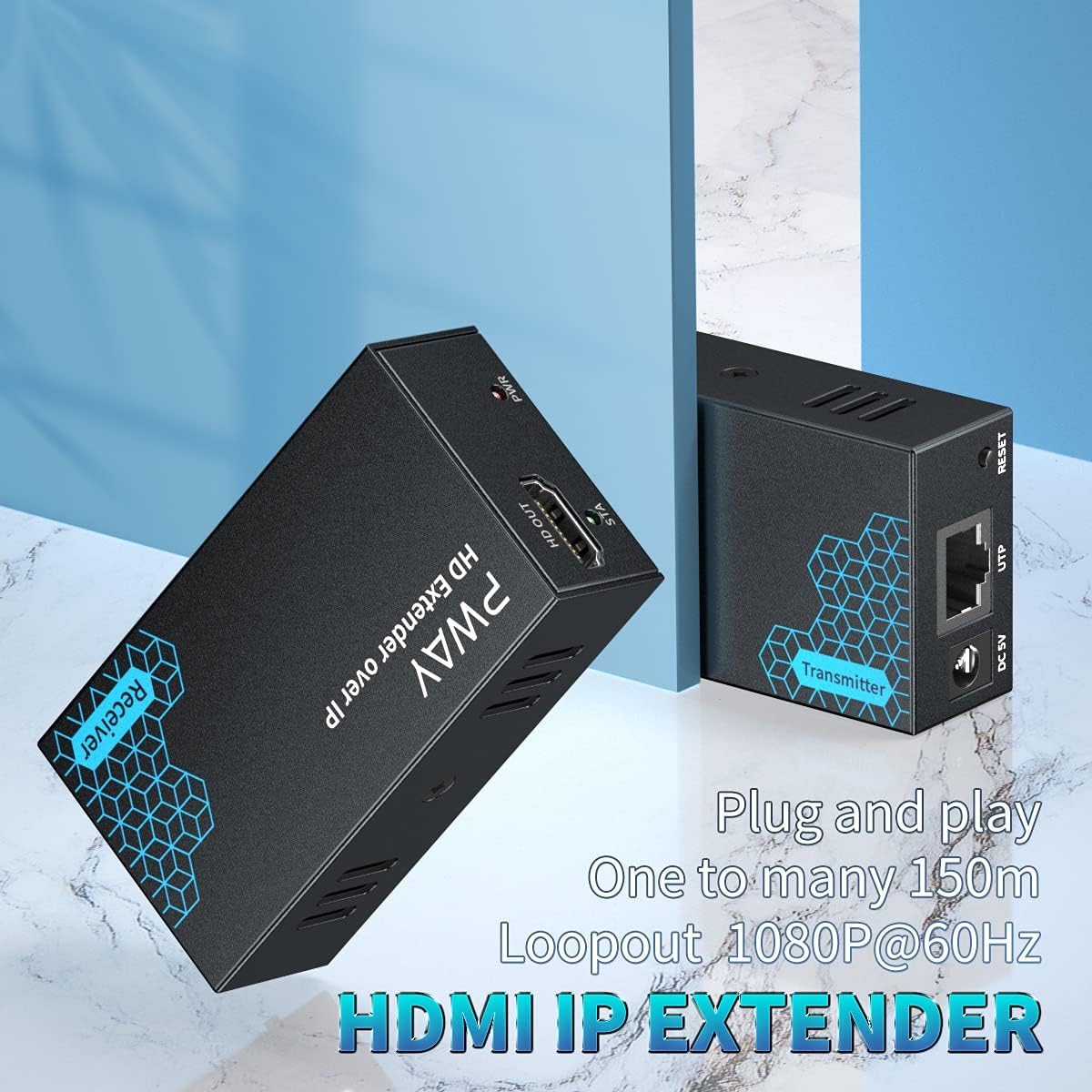 PW-DT243 Extender HDMI su IP 150m - immagine 2