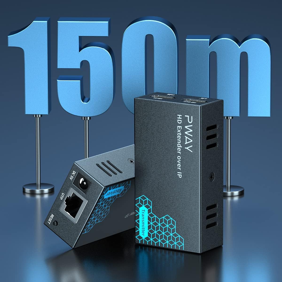 PW-DT243 Extender HDMI su IP 150m - immagine 3