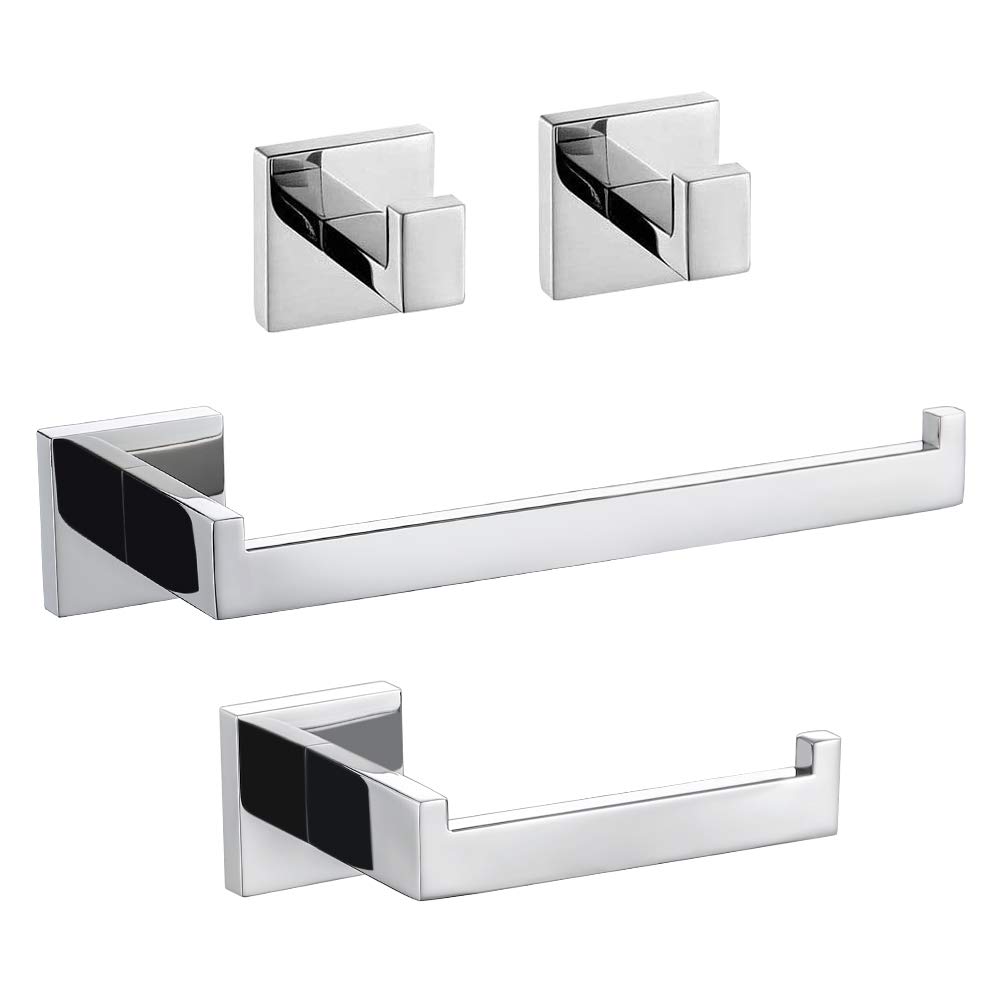 Turs Set Accessori Bagno 4 Pezzi, Finitura Polacca
