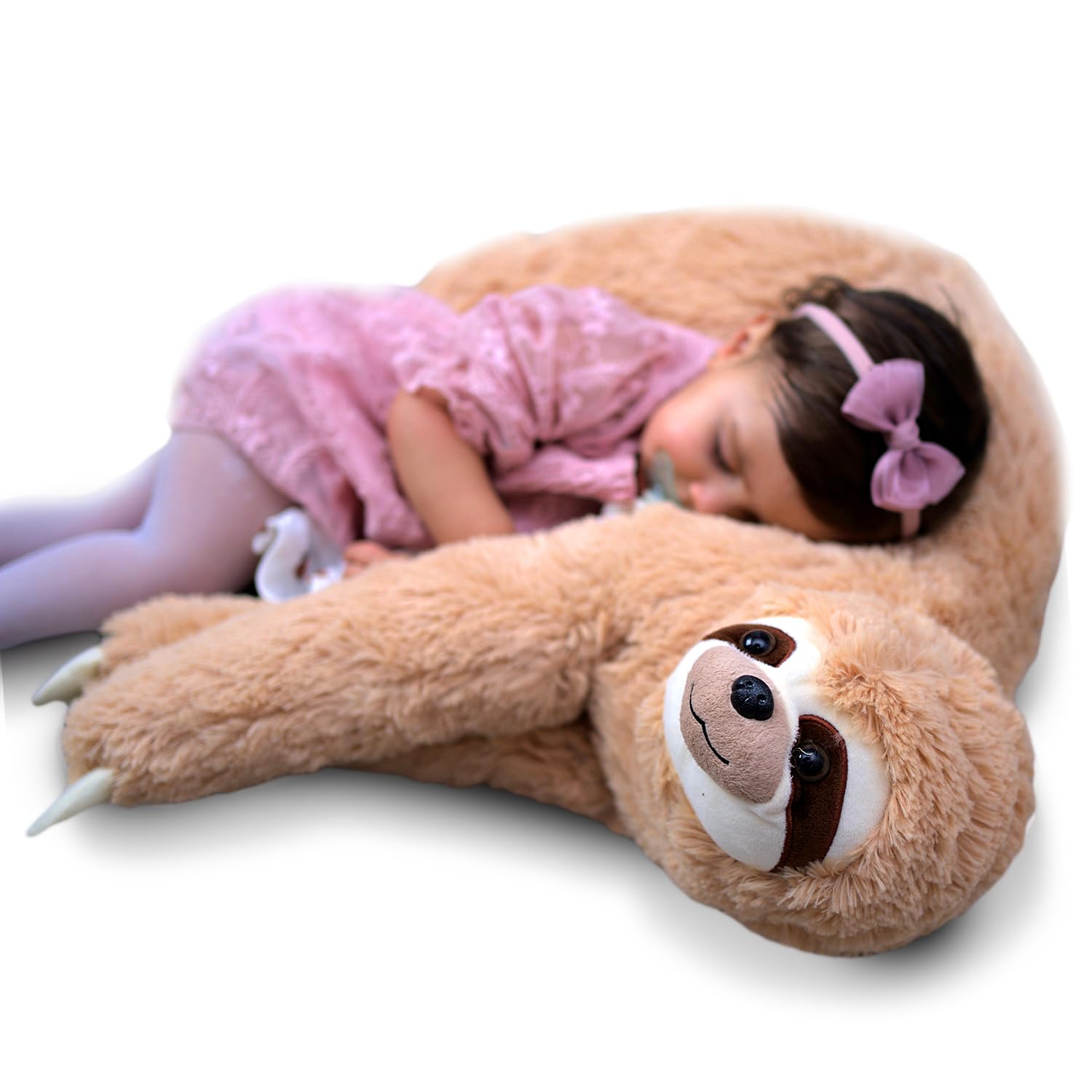 MIKAMAX Sloth Pillow XL - Peluche Gigante Bradipo 90cm