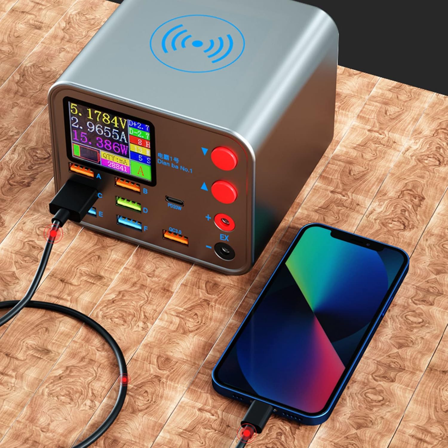 Stazione di Ricarica Multi USB-C 100W a 8 Porte - immagine 6