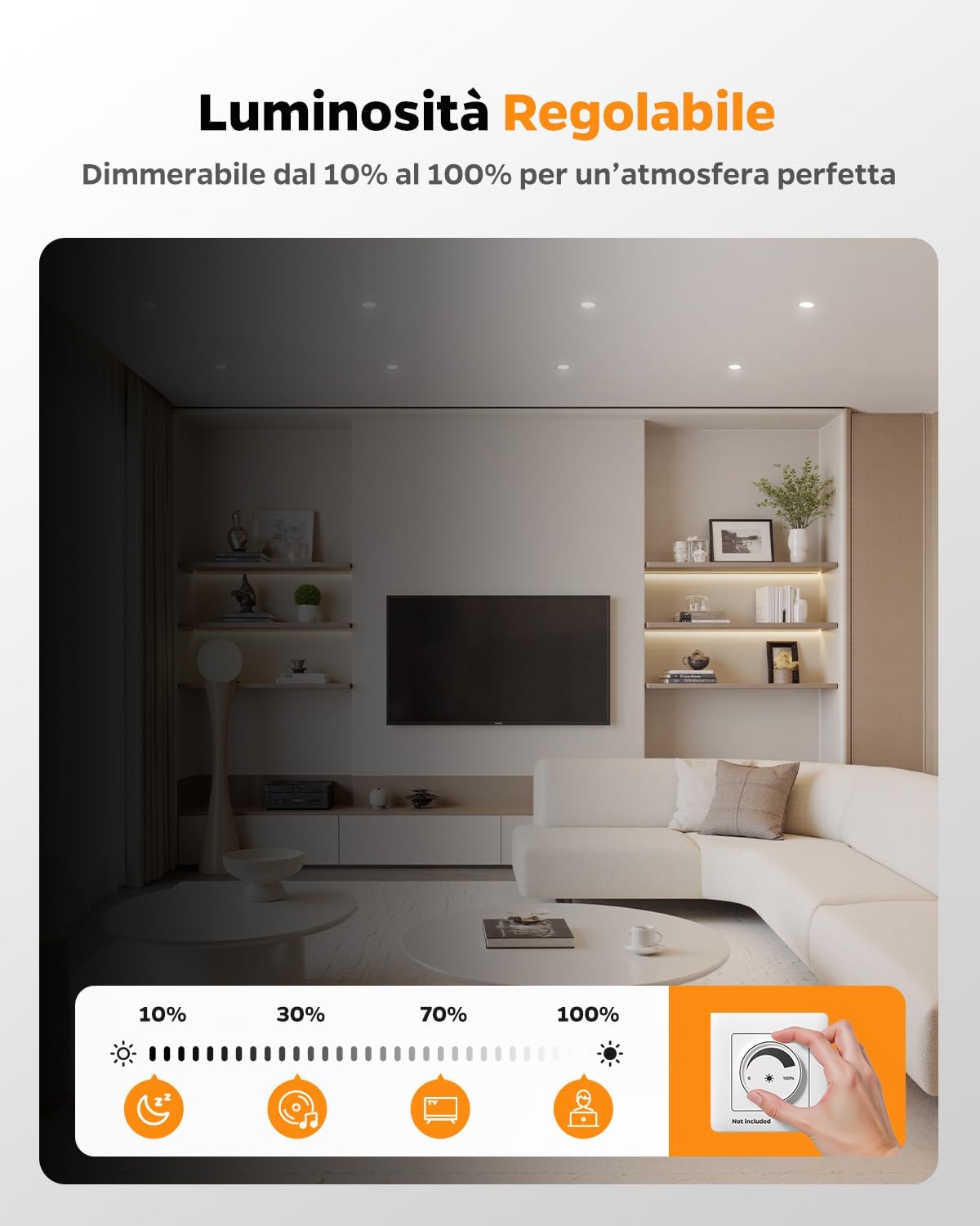 Sineyon Faretti LED Incasso per Cartongesso (Set 12) - immagine 3