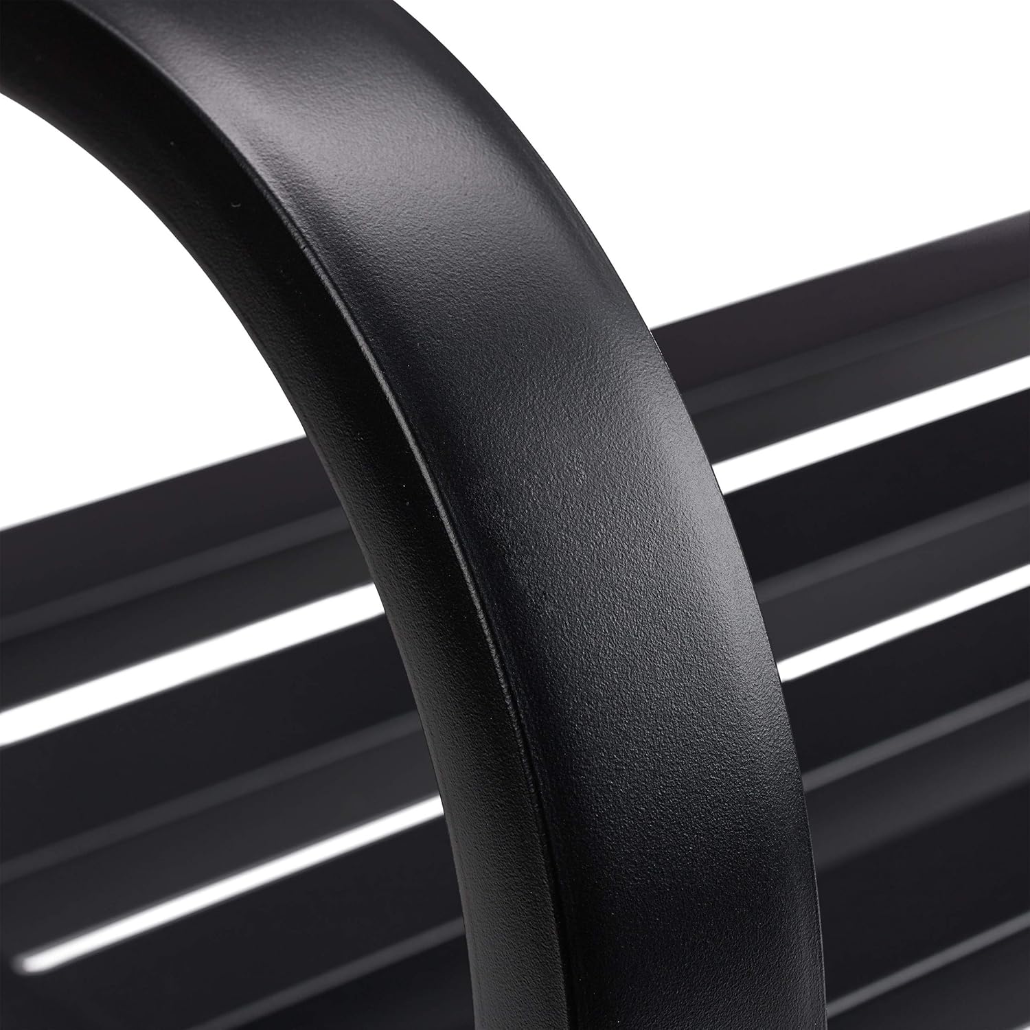 Relaxdays Sedia da Giardino con Braccioli, Nera - immagine 7