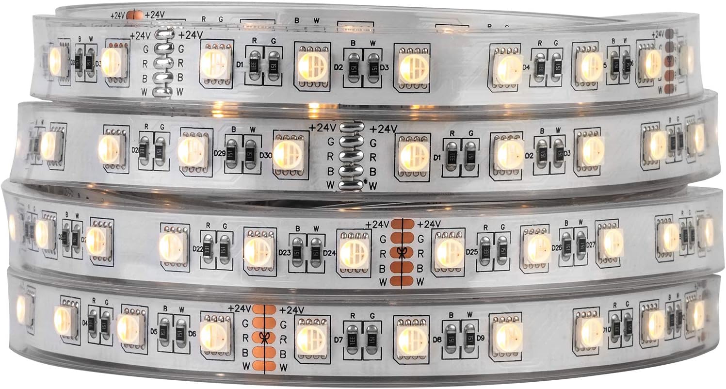 Btf-lighting 5050 RGBW Striscia LED 5m IP67 DC24V - immagine 1