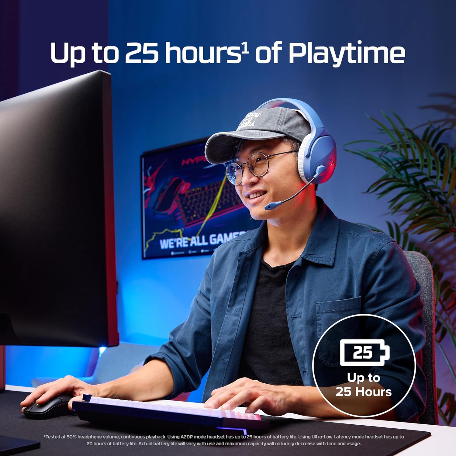 Hyperx Cloud Jet - Cuffie Gaming Dual Wireless, Nero - immagine 4