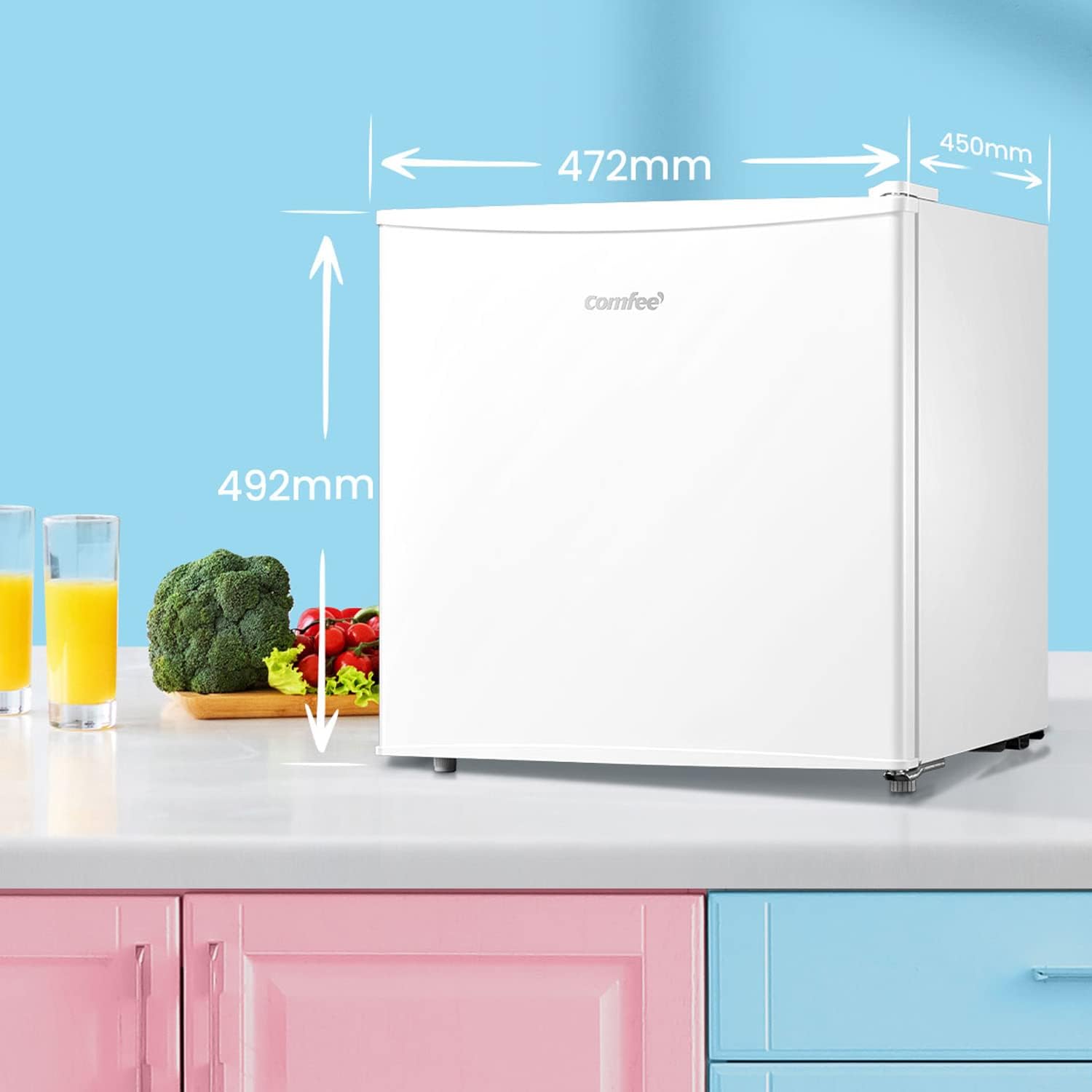 Comfee' RCD50WH2(E) - Mini Frigo Bar 43L, Bianco - immagine 2