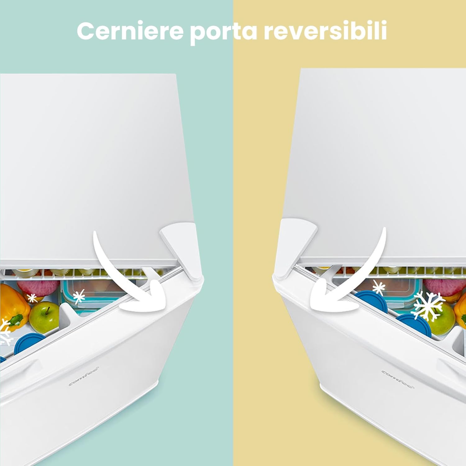 Comfee' RCD50WH2(E) - Mini Frigo Bar 43L, Bianco - immagine 5