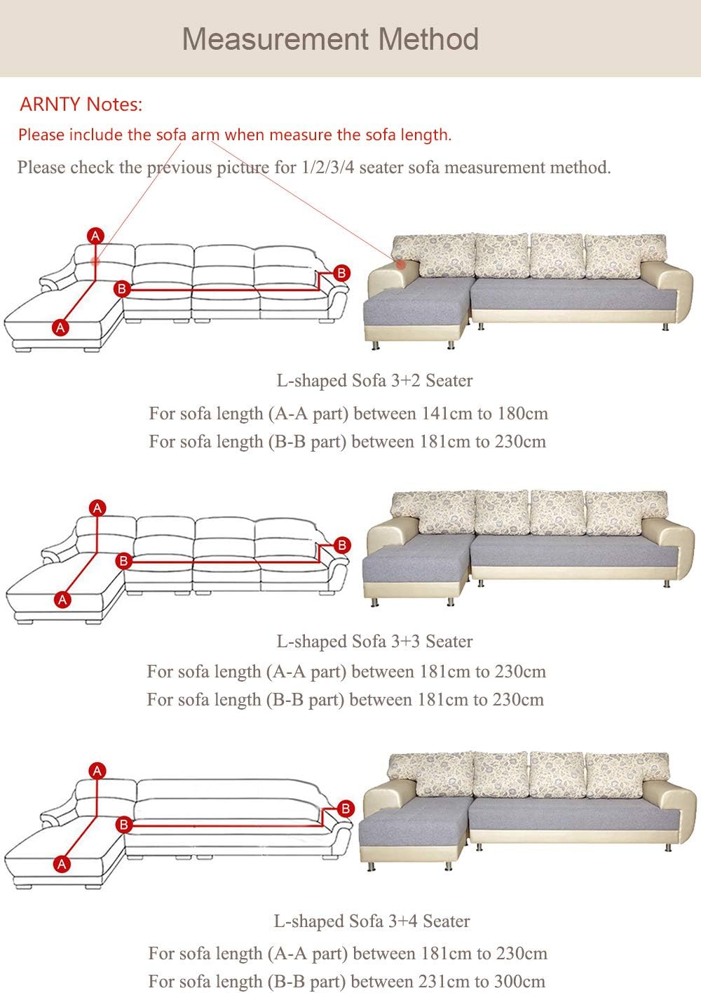 ARNTY Copridivano Elasticizzato Linee Strisce - immagine 6