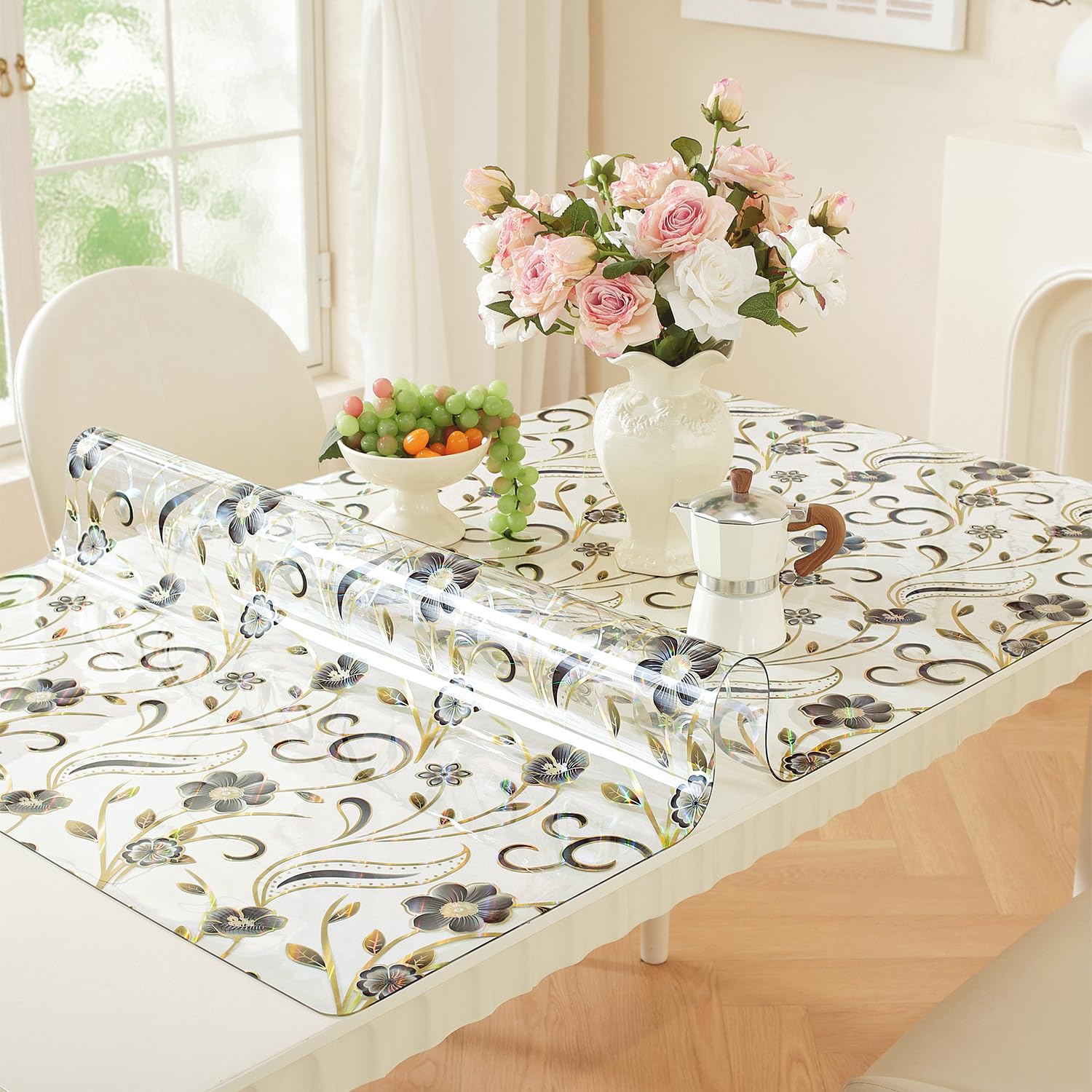 Royhom Pellicola Trasparente per Tavolo 90x160cm