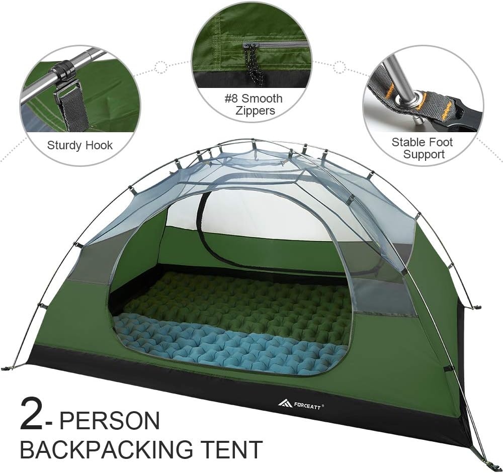 Forceatt Tenda Campeggio 2-4 Persone - Impermeabile - immagine 3