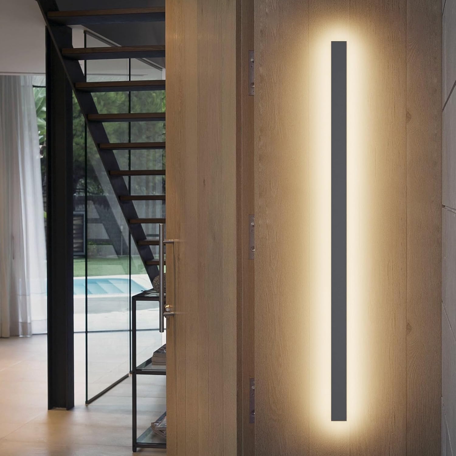 K-bright Applique da Parete per Esterni 45W, Antracite 150cm - immagine 5