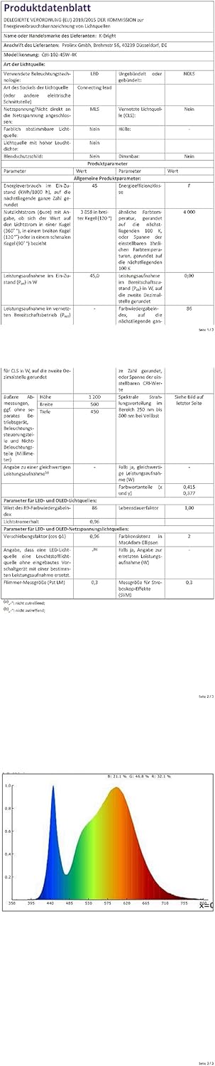 K-bright Applique da Parete per Esterni 45W, Antracite 150cm - immagine 8