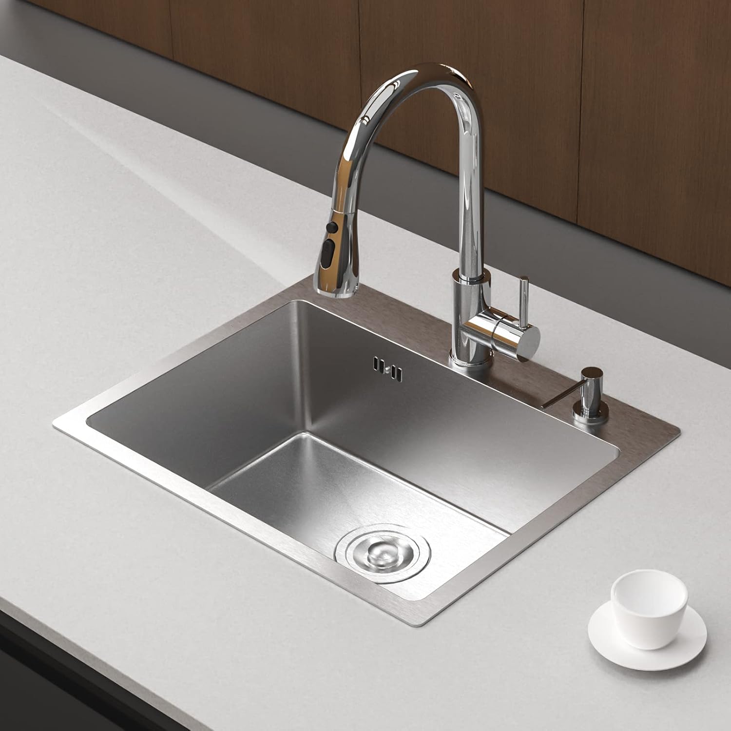 Ibergrif M85545 - Lavello Cucina 1 Vasca 55x45 cm - immagine 3