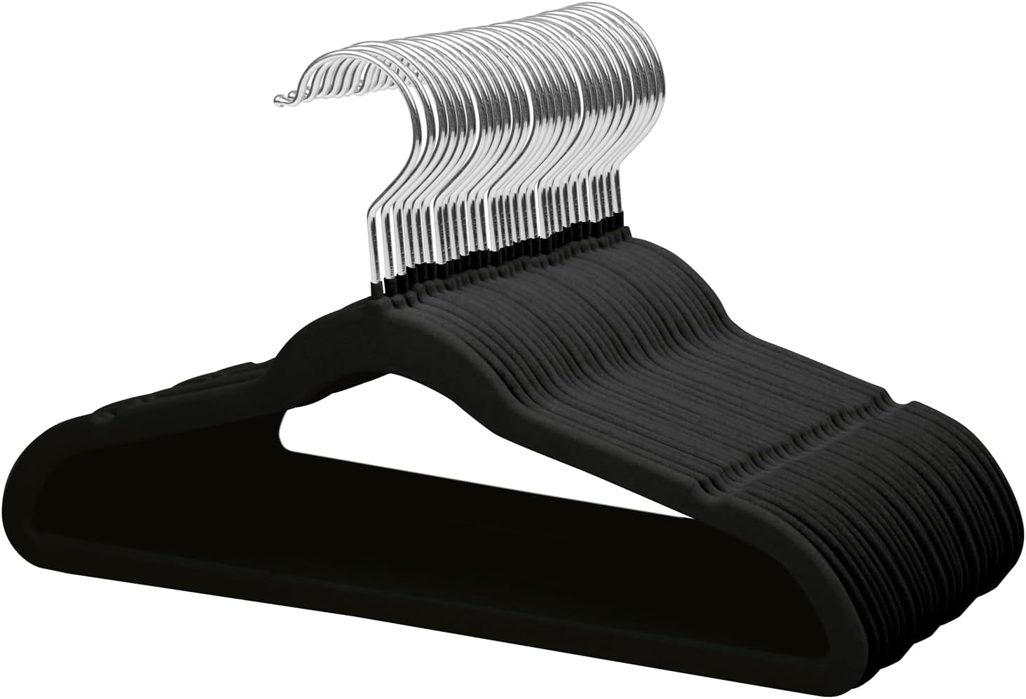 Mangotree Grucce Velluto per Bambini 35cm (32 pz), Nero