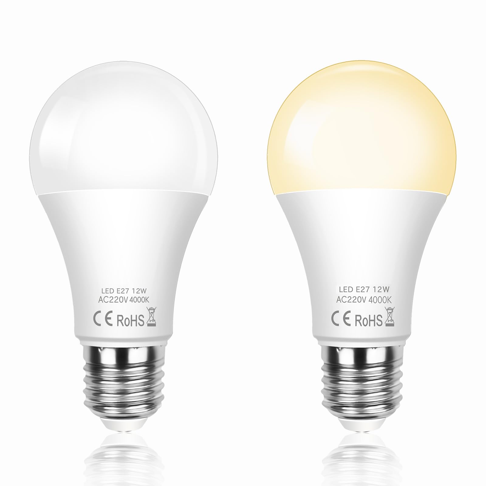 Scnnc Lampadina LED E27 Sensore Crepuscolare 12W