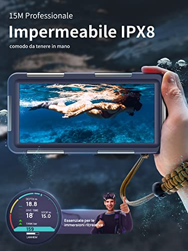 Lanhiem Custodia Impermeabile Subacquea Professionale IP68 15M - immagine 2