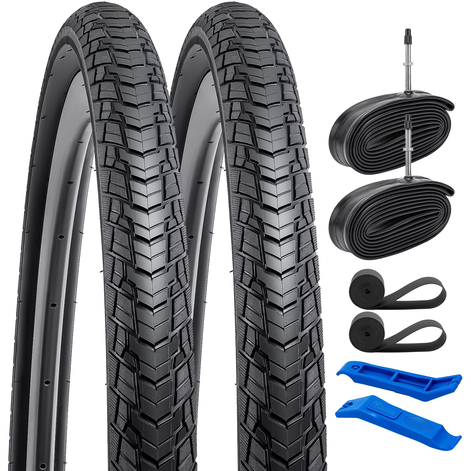 Yunscm 2 Copertoni Bici 28x1.50 (700x38C) con Camere d'aria