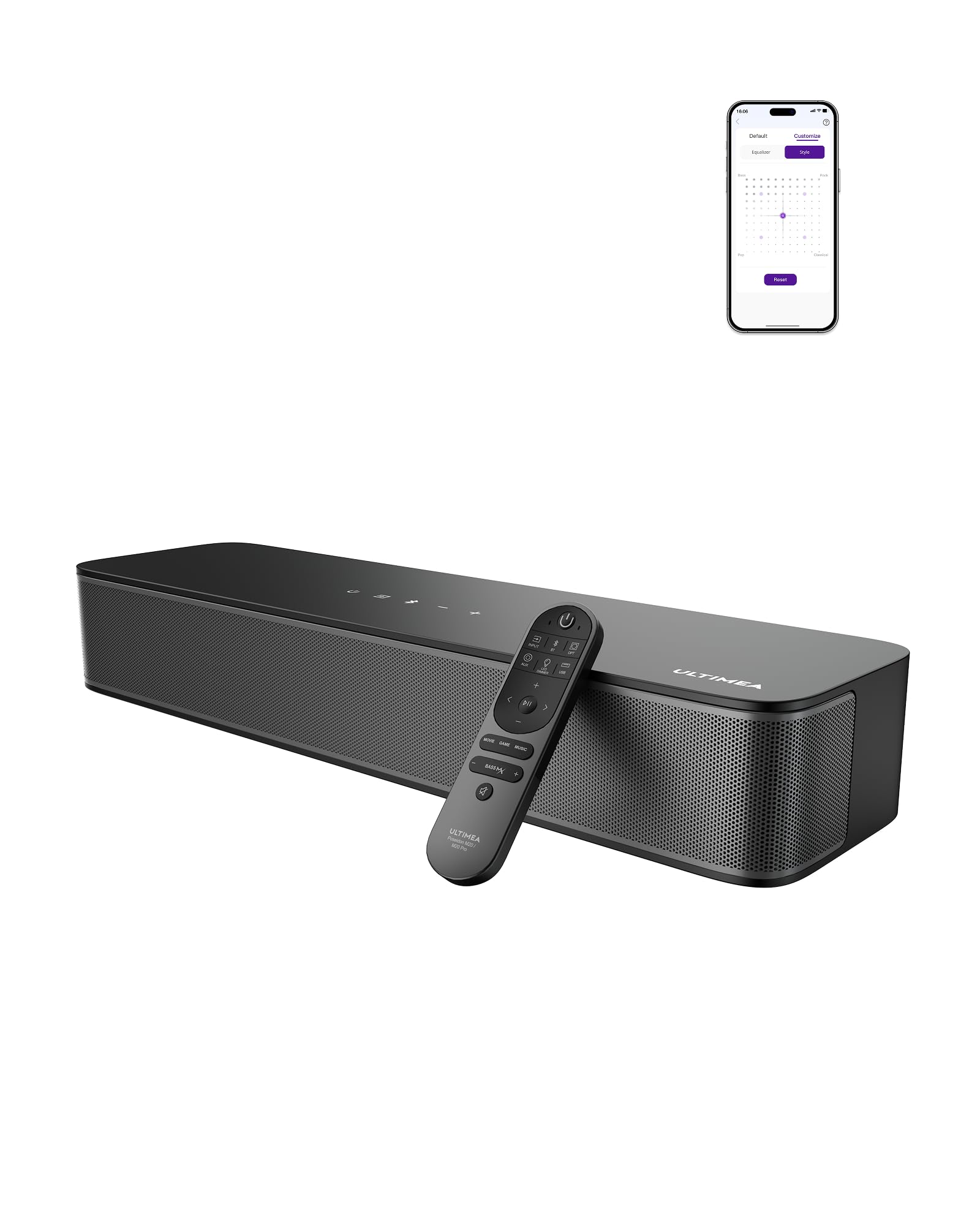 Ultimea 2.1 Ch Soundbar Per TV con Subwoofer Integrato