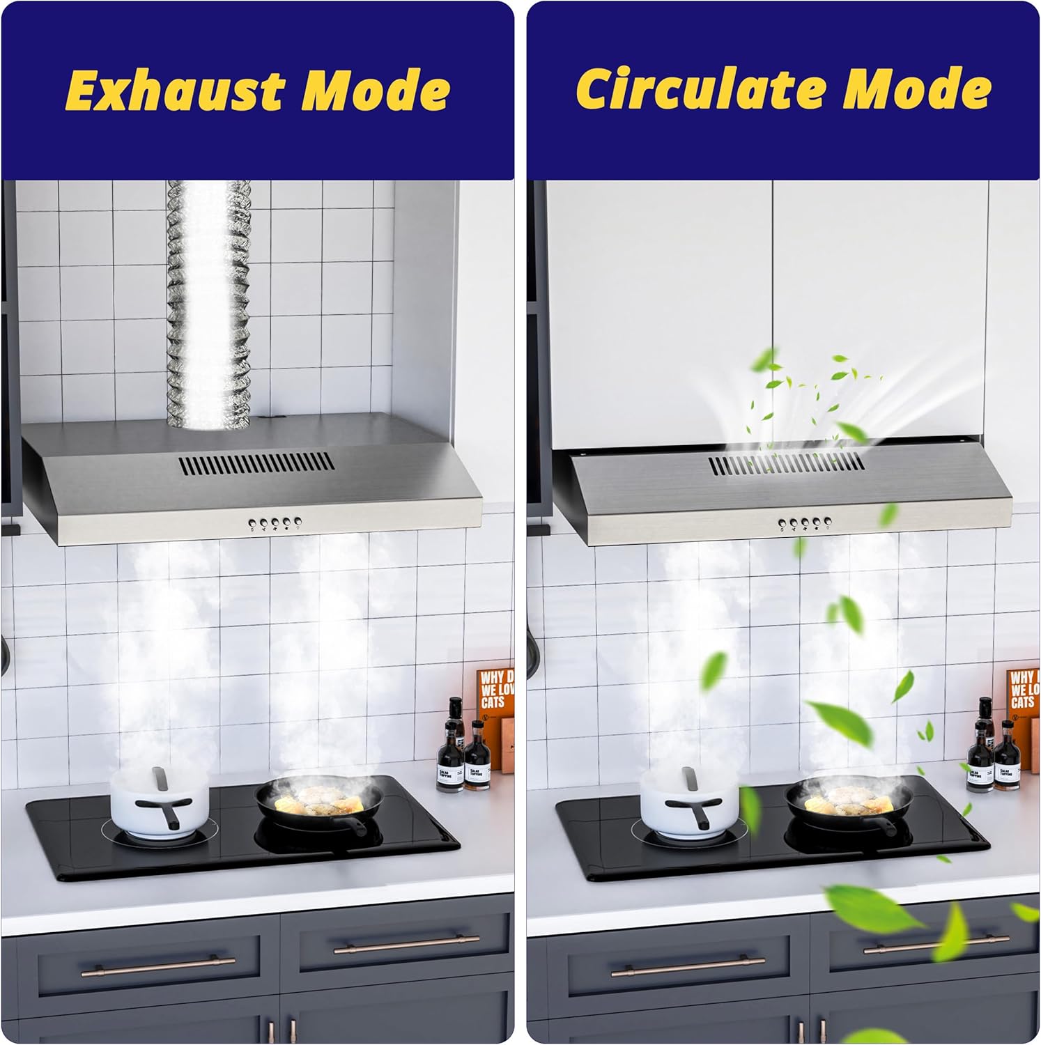 Firegas Cappa Aspirante 60 cm con LED e 3 Livelli - immagine 5