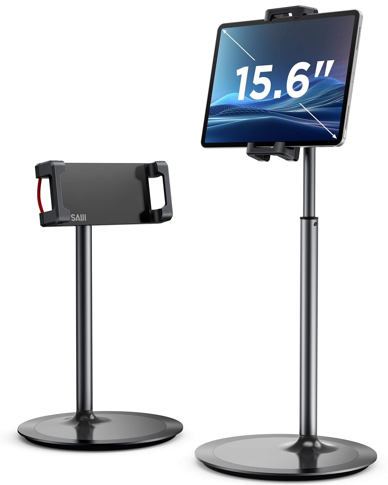 Saiji Supporto Regolabile per Tablet e Telefono, Nero