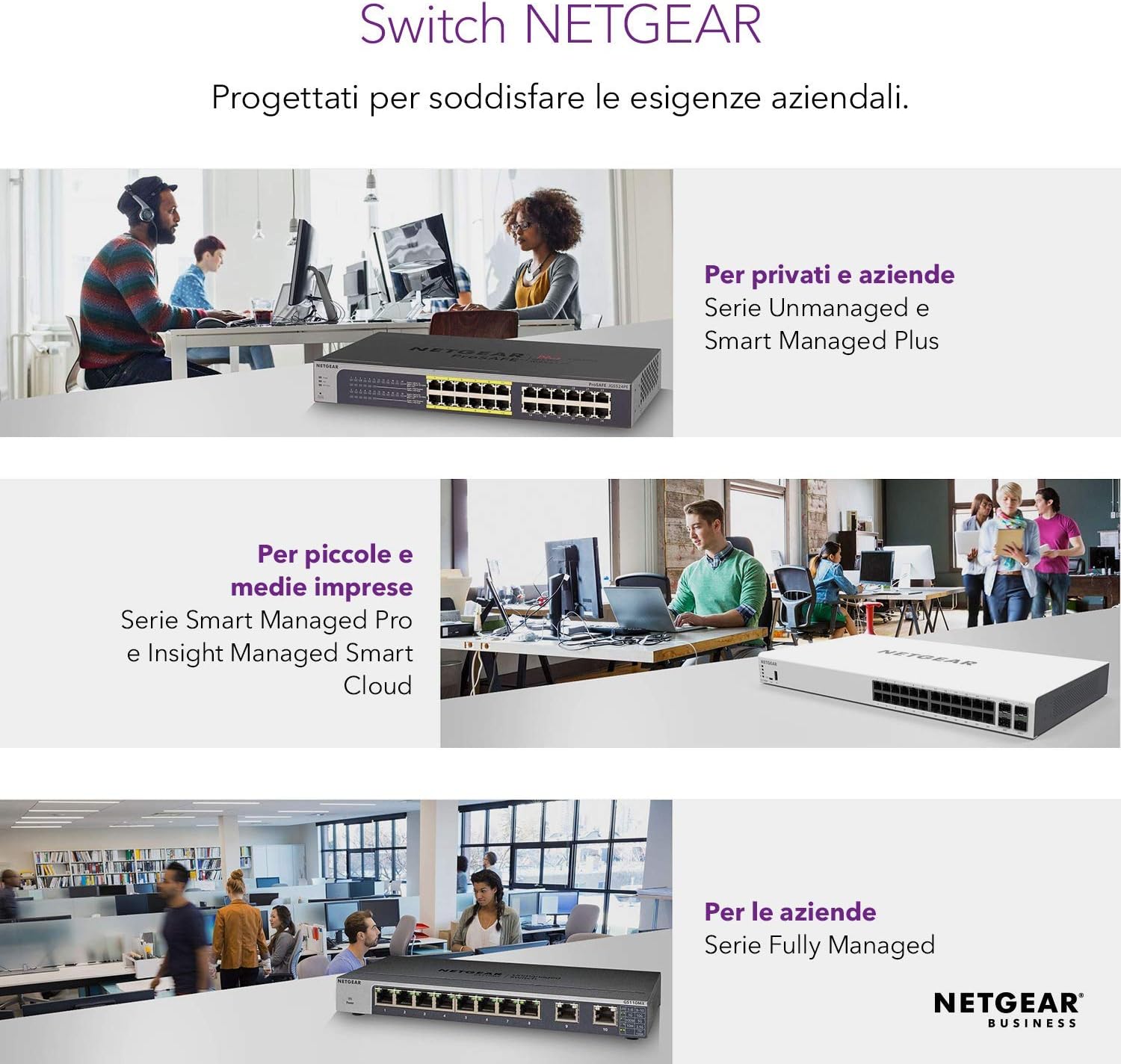 Netgear Switch Ethernet 8 Porte PoE Gigabit Plus GS308EP - immagine 4