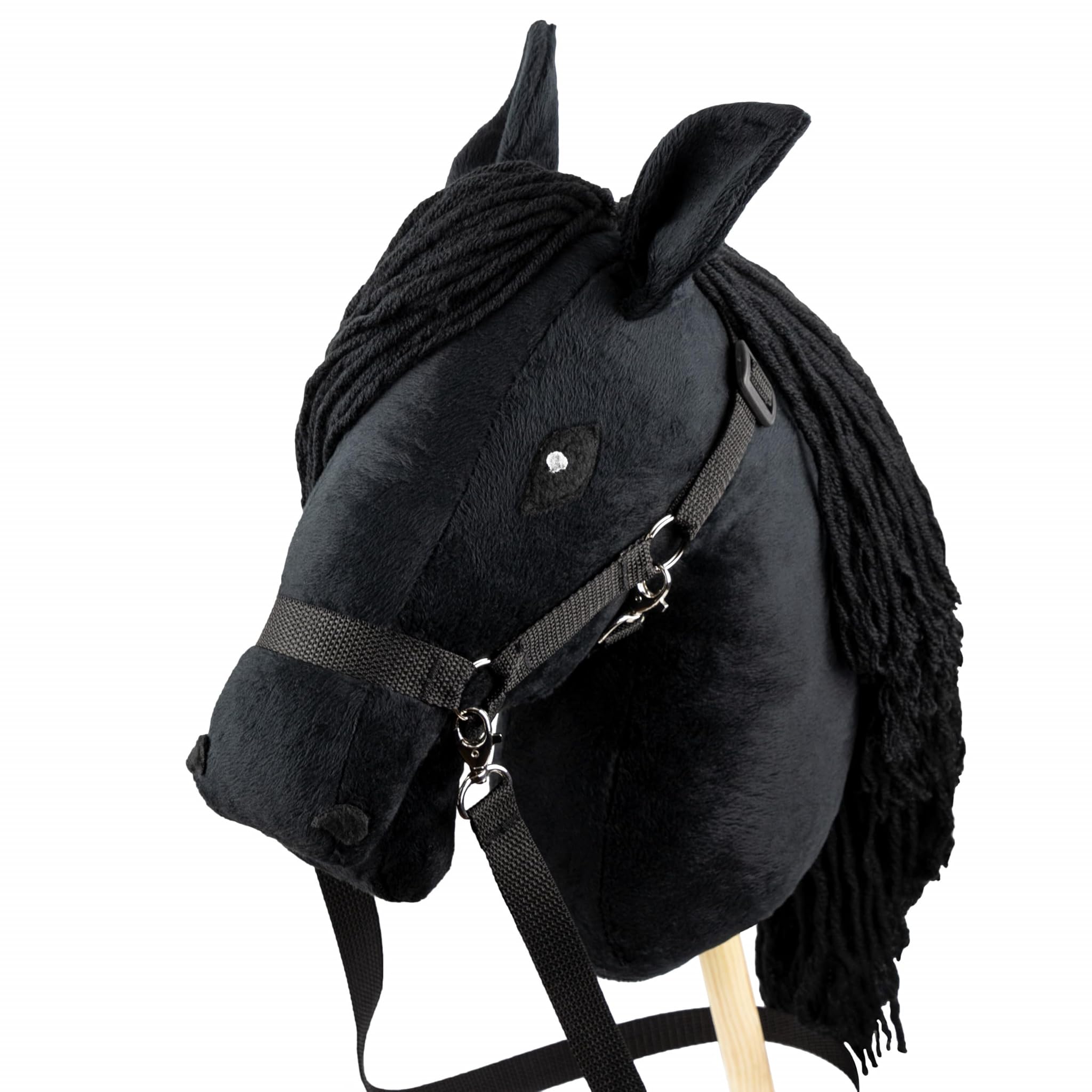 SKIPPI Hobby Horse Nero con Cavezza e Briglia