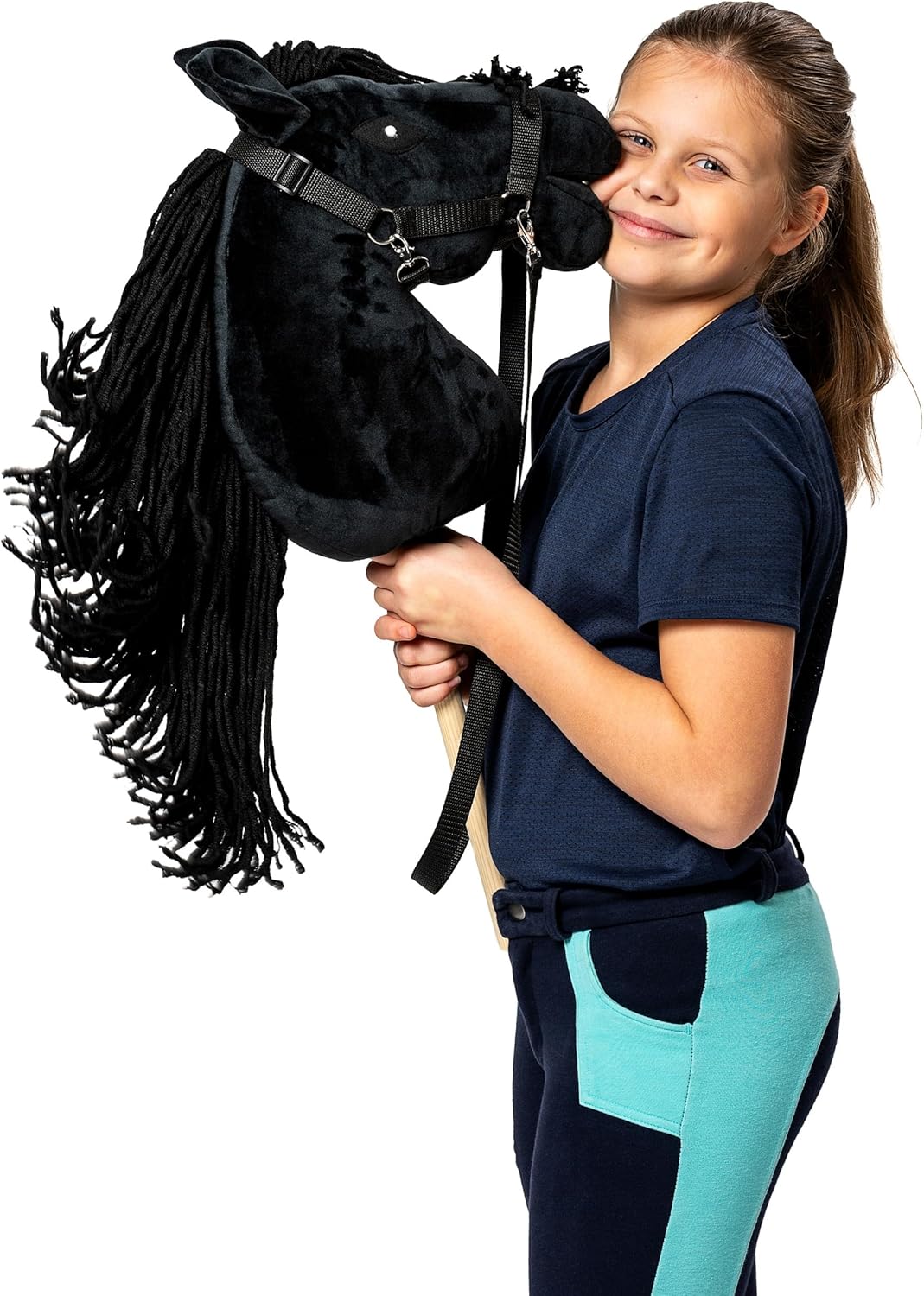 SKIPPI Hobby Horse Nero con Cavezza e Briglia - immagine 2