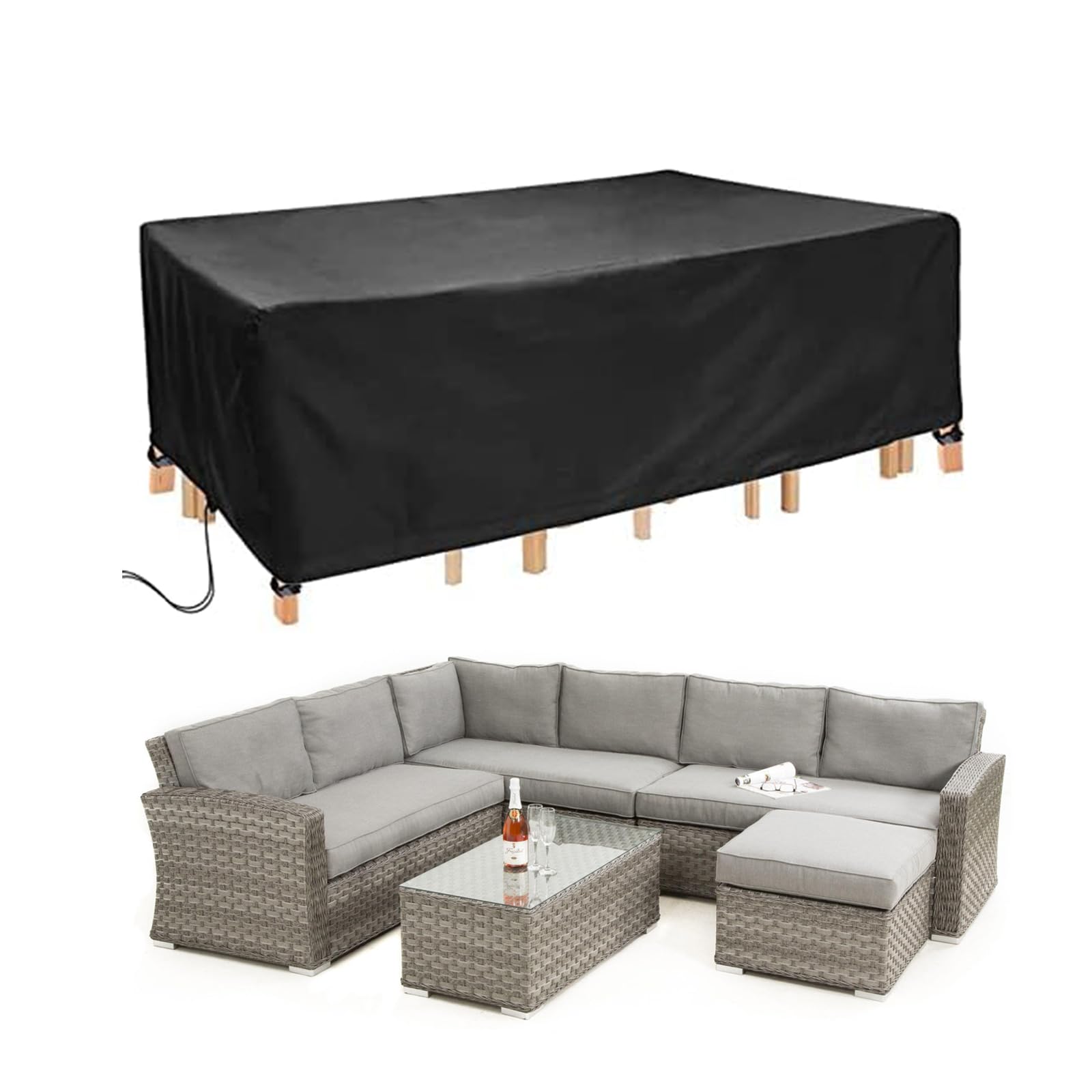 Landrip Copertura per Mobili da Esterno 420D Oxford