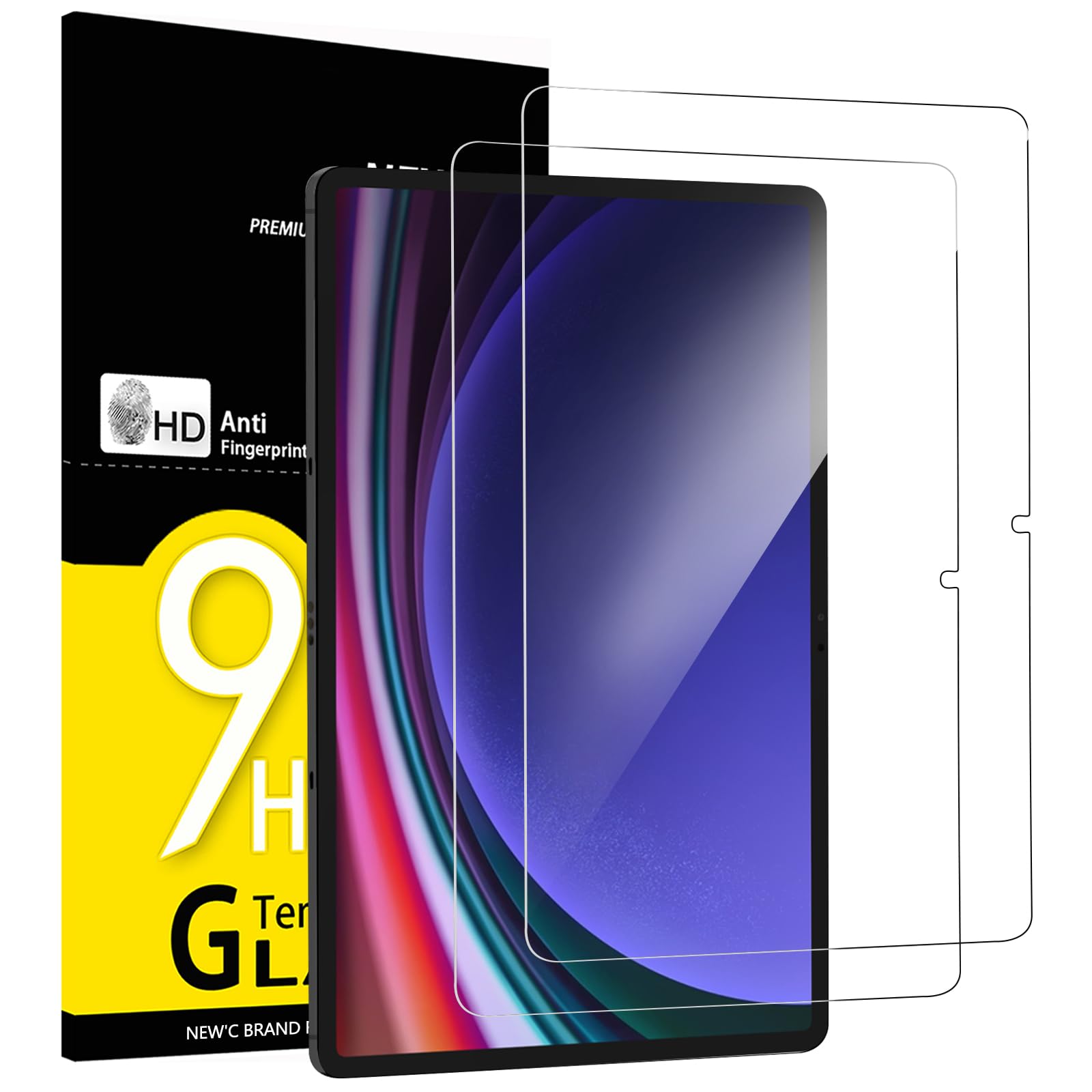 New'c - 2 Pezzi Pellicola Protettiva Samsung Galaxy Tab S9 / S9 FE 11"