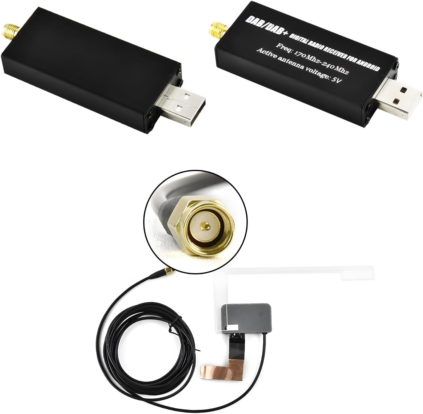 Antenna DAB/DAB+ per Autoradio 1 Din e 2 Din - immagine 1