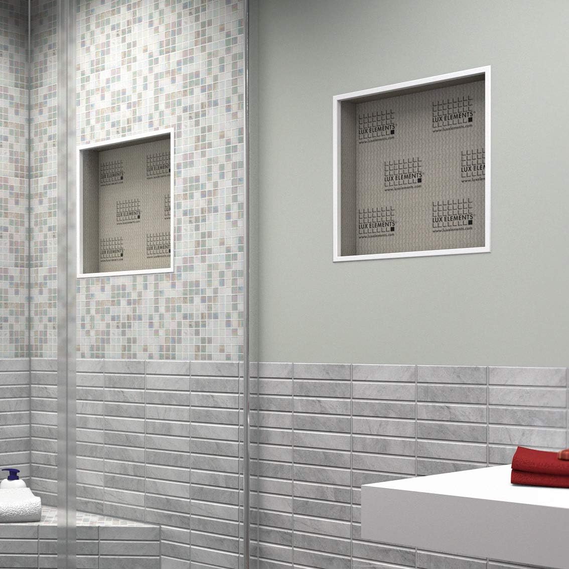 LUX ELEMENTS LREL8201, Grigio, 40,6 x 40,6 cm - immagine 2