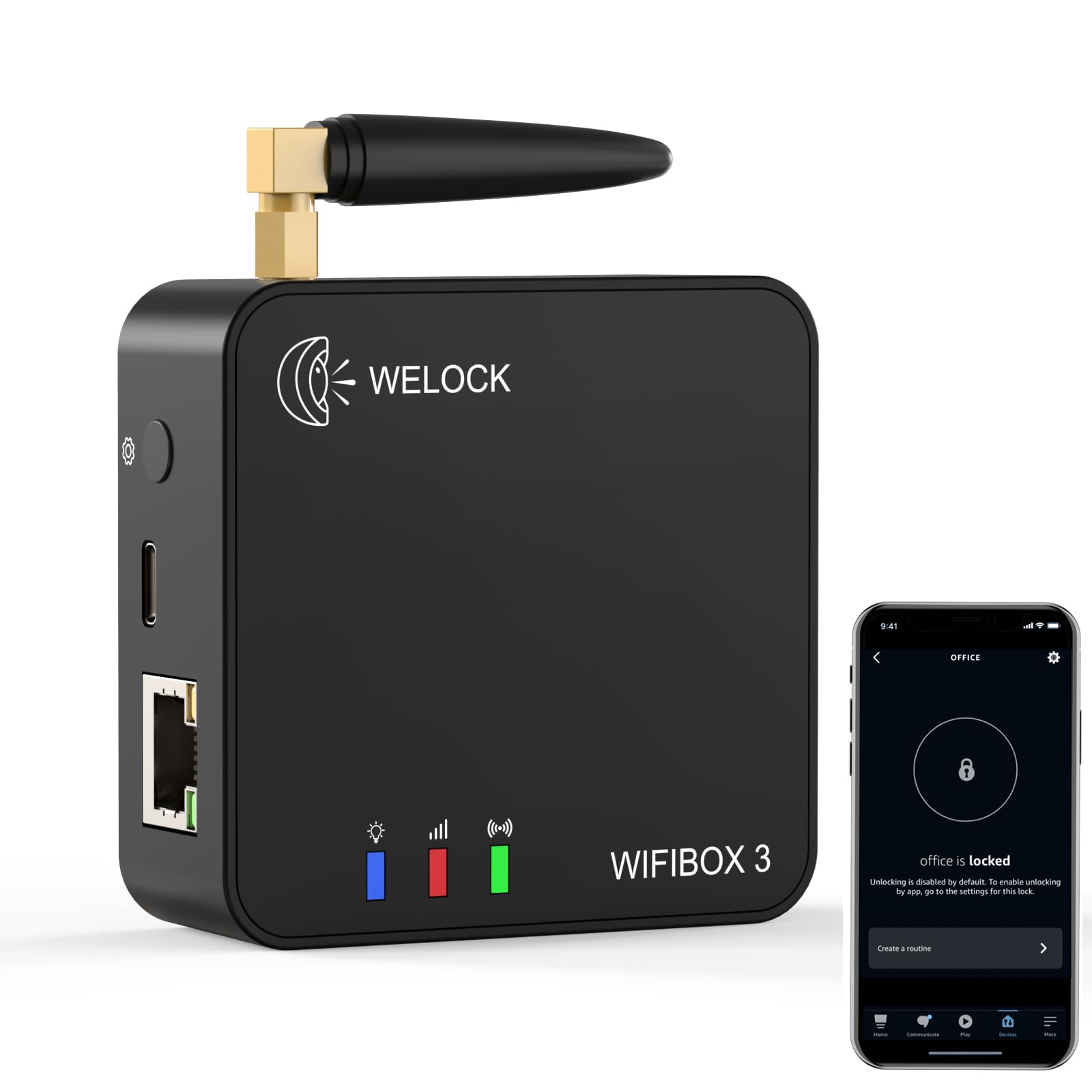 WELOCK WIFIBOX 3 Smart Gateway Bluetooth per sbloccare e connettersi a Alexa