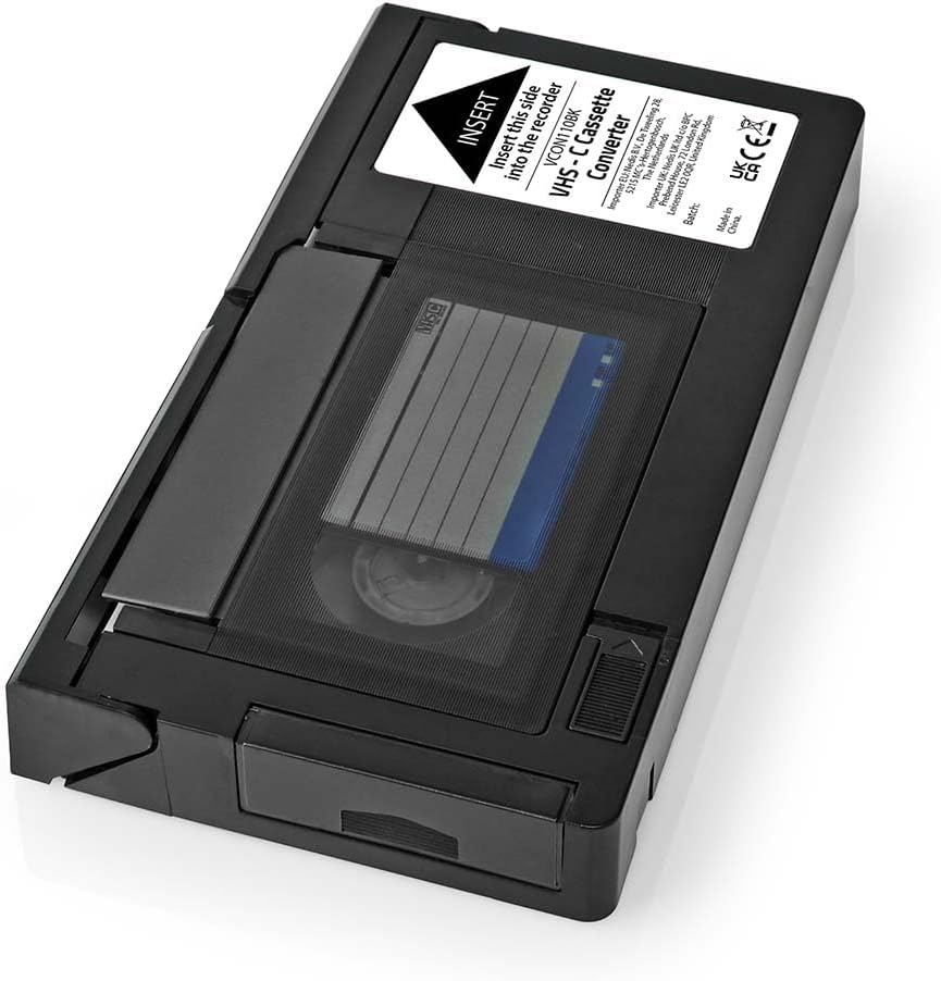 Nedis Convertitore VHS-C a VHS - Plug and Play, Nero - immagine 3