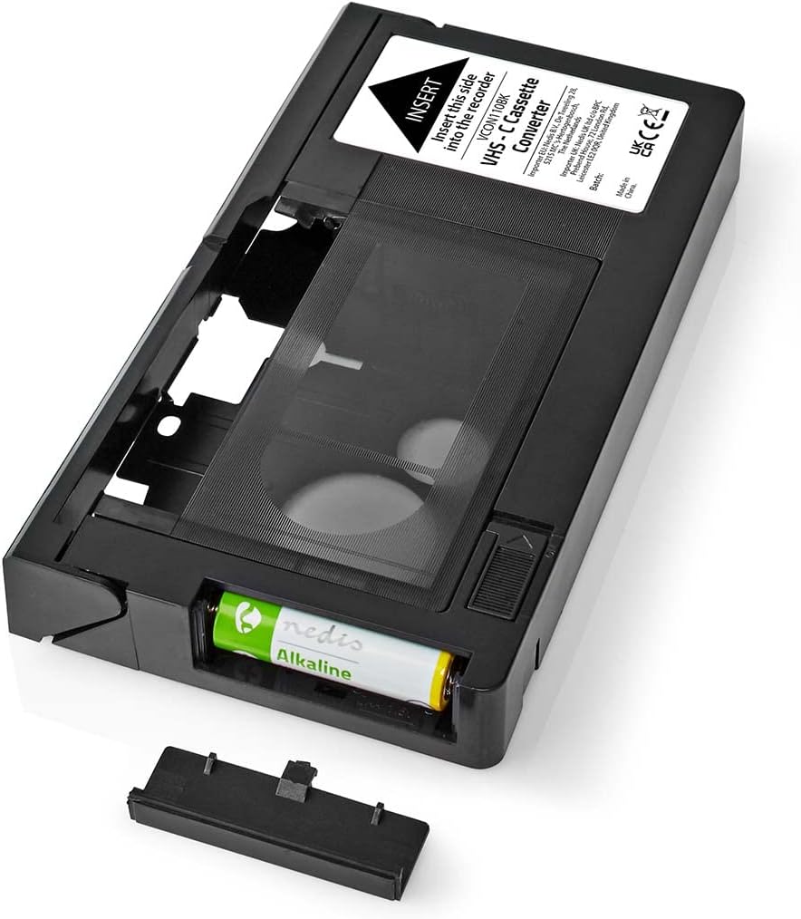 Nedis Convertitore VHS-C a VHS - Plug and Play, Nero - immagine 5