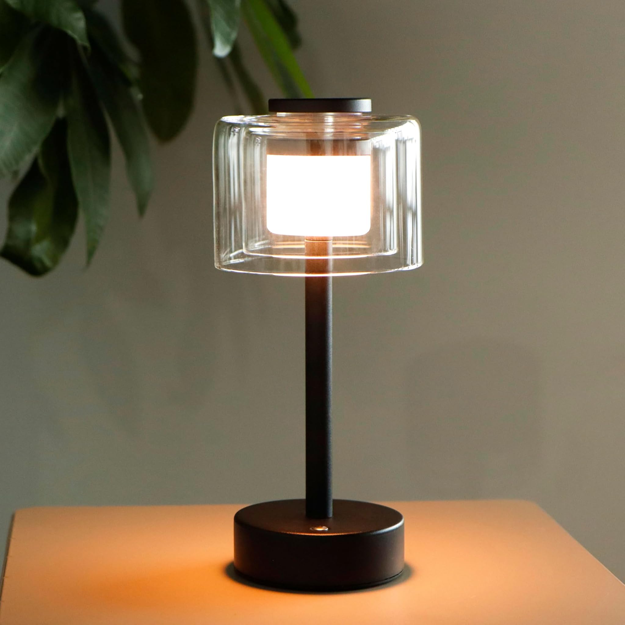JHY DESIGN Lampada da tavolo a LED bianca a batteria