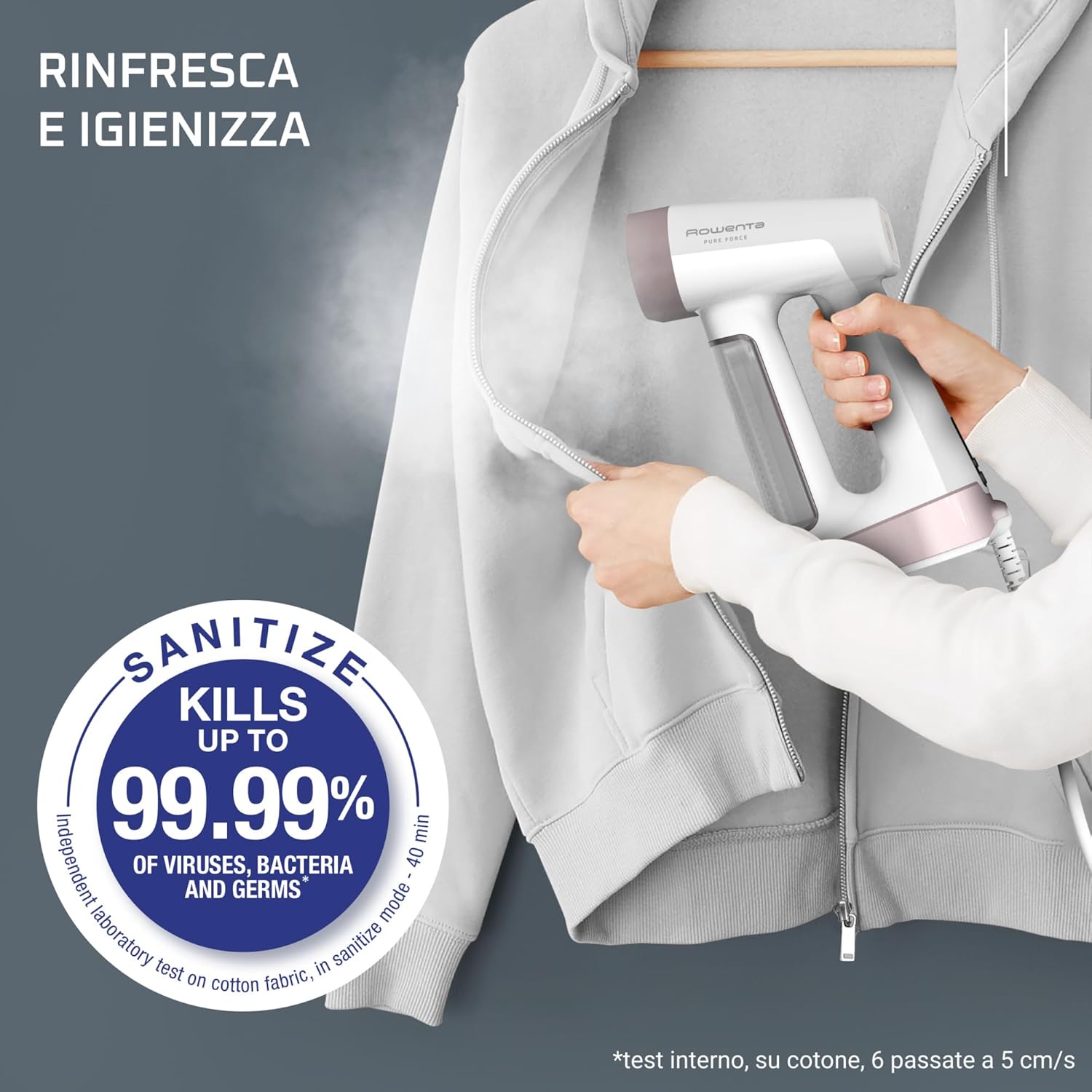 Rowenta Pure Force - Ferro da Stiro Verticale e Orizzontale - immagine 7