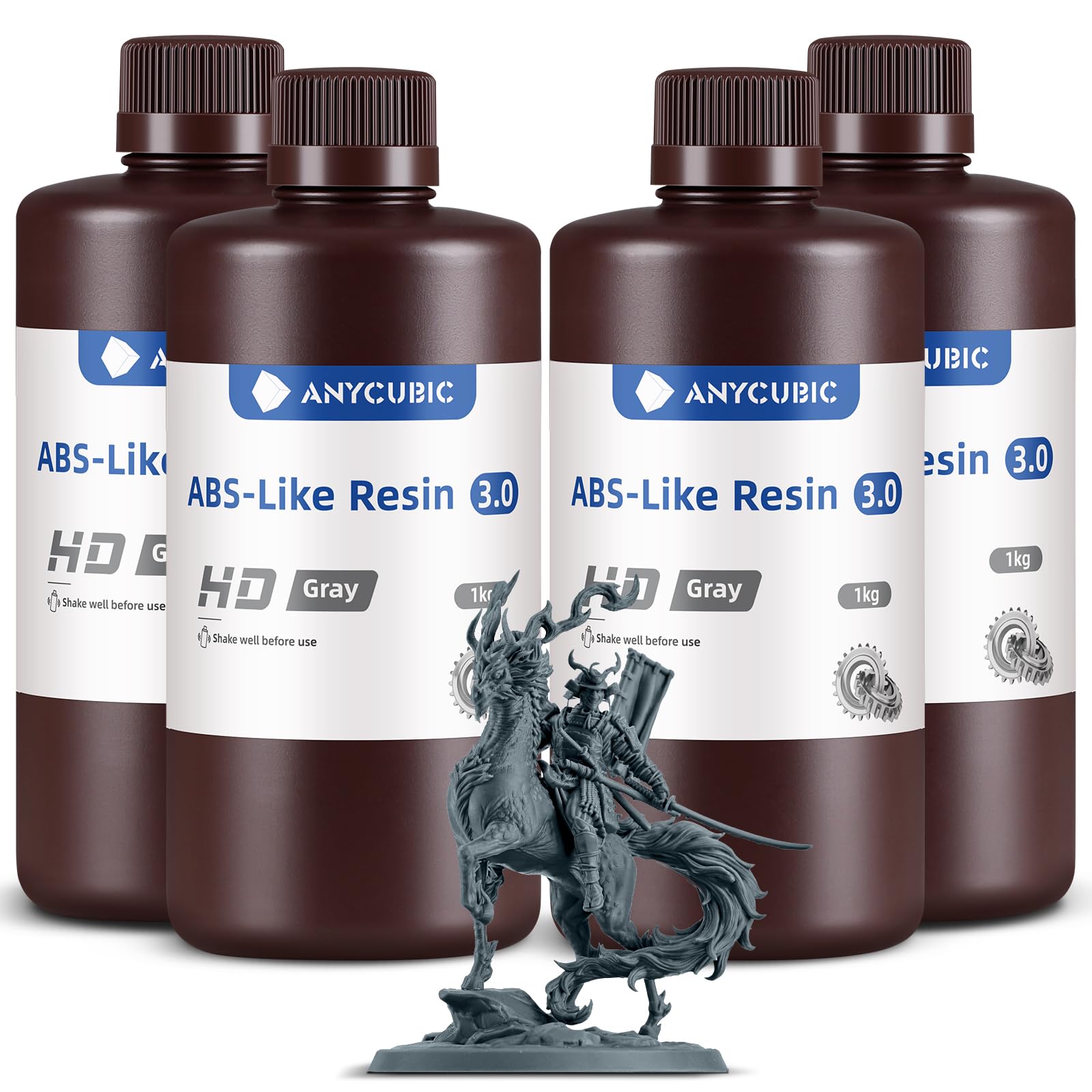 ANYCUBIC ABS-Like Resin 3.0 - Resina 3D HD-Grigio 4000g