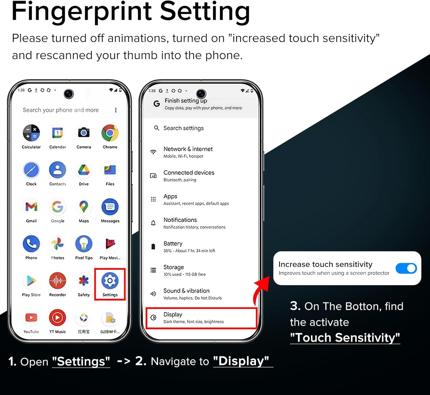 Ivoler 3 Pezzi Vetro Temperato per Google Pixel 9 - immagine 4
