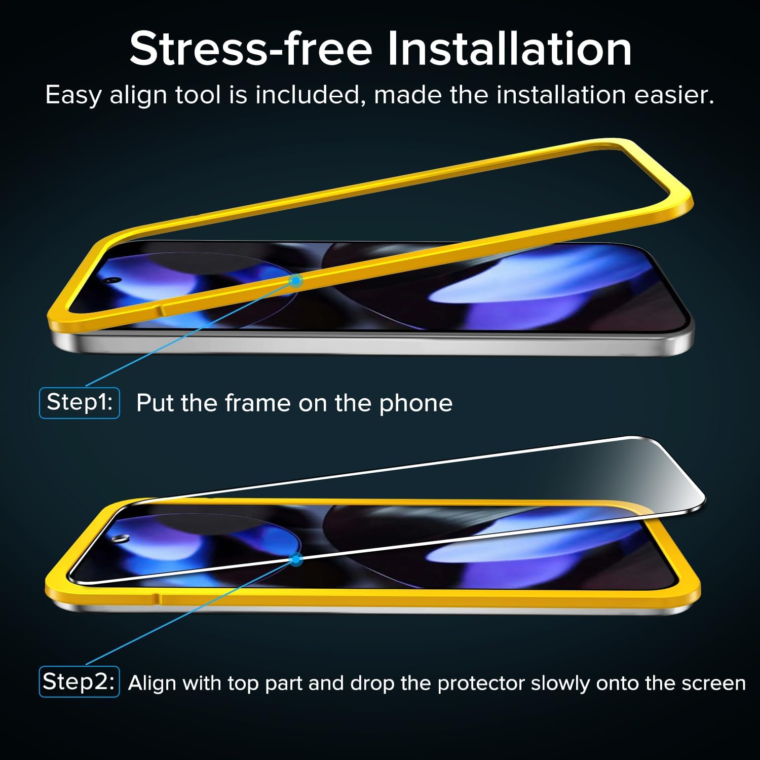 Ivoler 3 Pezzi Vetro Temperato per Google Pixel 9 - immagine 5