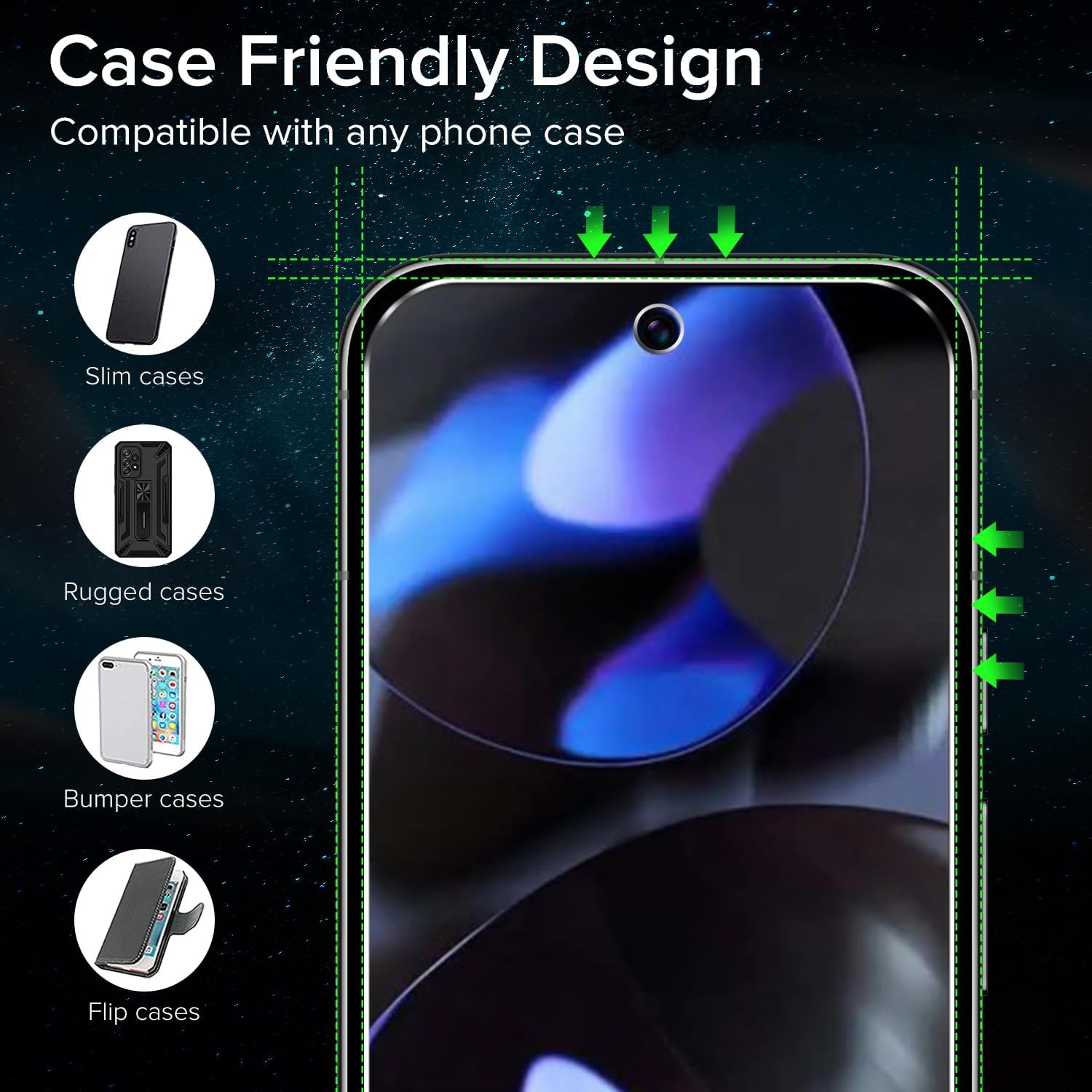 Ivoler 3 Pezzi Vetro Temperato per Google Pixel 9 - immagine 6