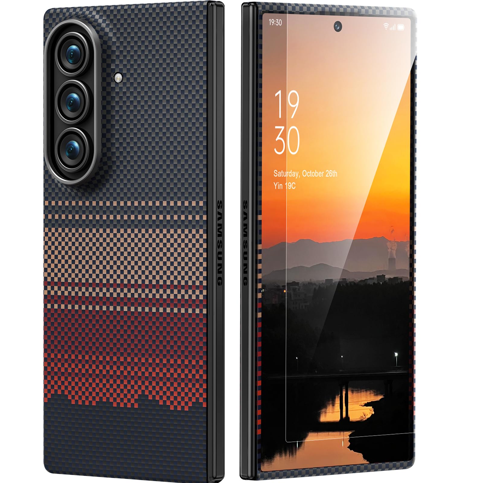 Memumi Custodia Fibra Aramidica per Samsung Galaxy Z Fold 7