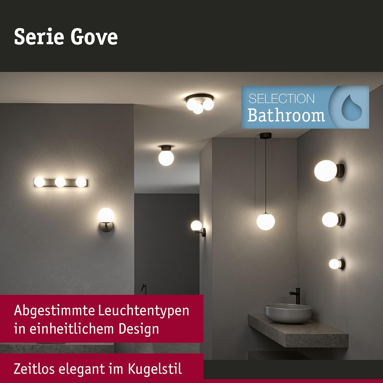 Paulmann 71074 Applique LED Selection Bathroom Gove - immagine 2