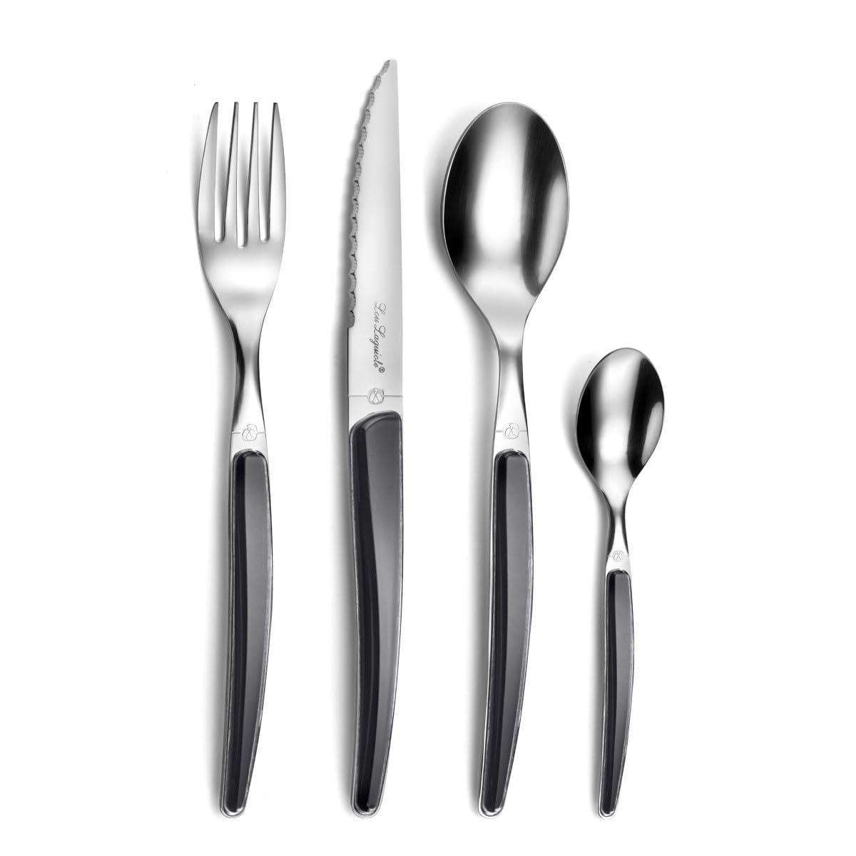 Lou Laguiole - Montana Black - Servizio di posate 24 pezzi