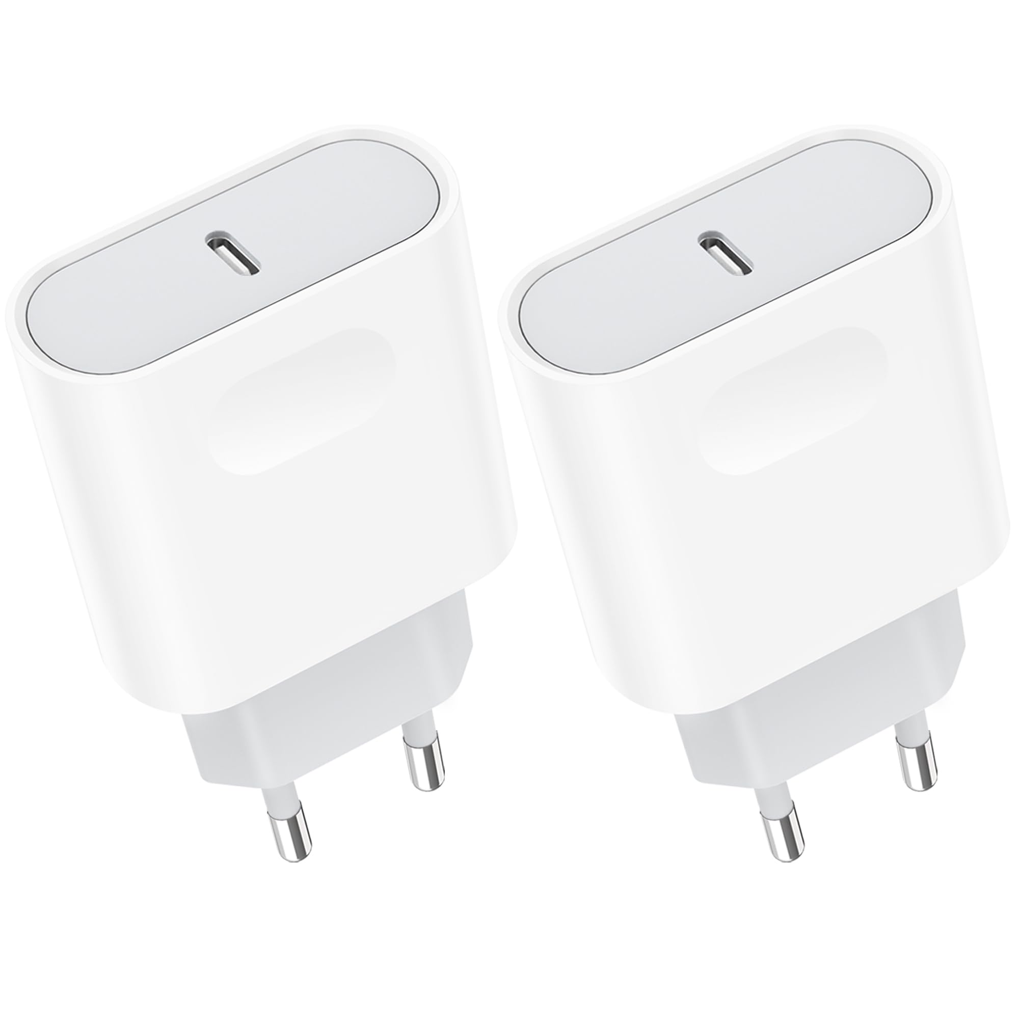 Wsehnga Caricatore USB-C 20W, 2-Pack Presa Type C