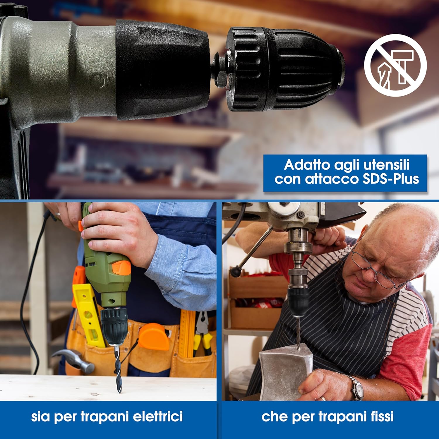 S&r Mandrino Autoserrante SDS-Plus 2-13 mm - immagine 5