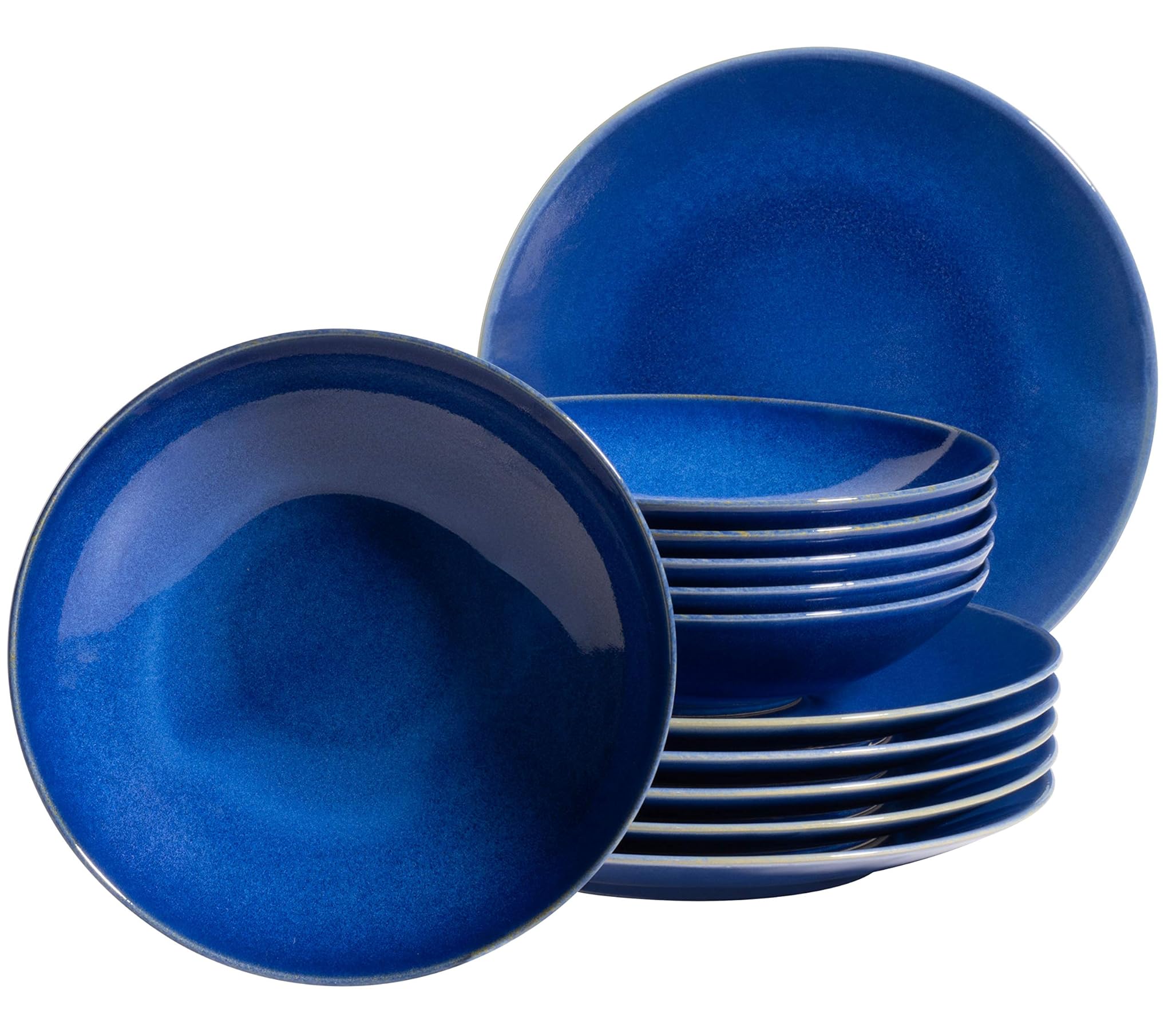 Mäser 931733 Ossia - Set Piatti 12 Pezzi Blu Scuro