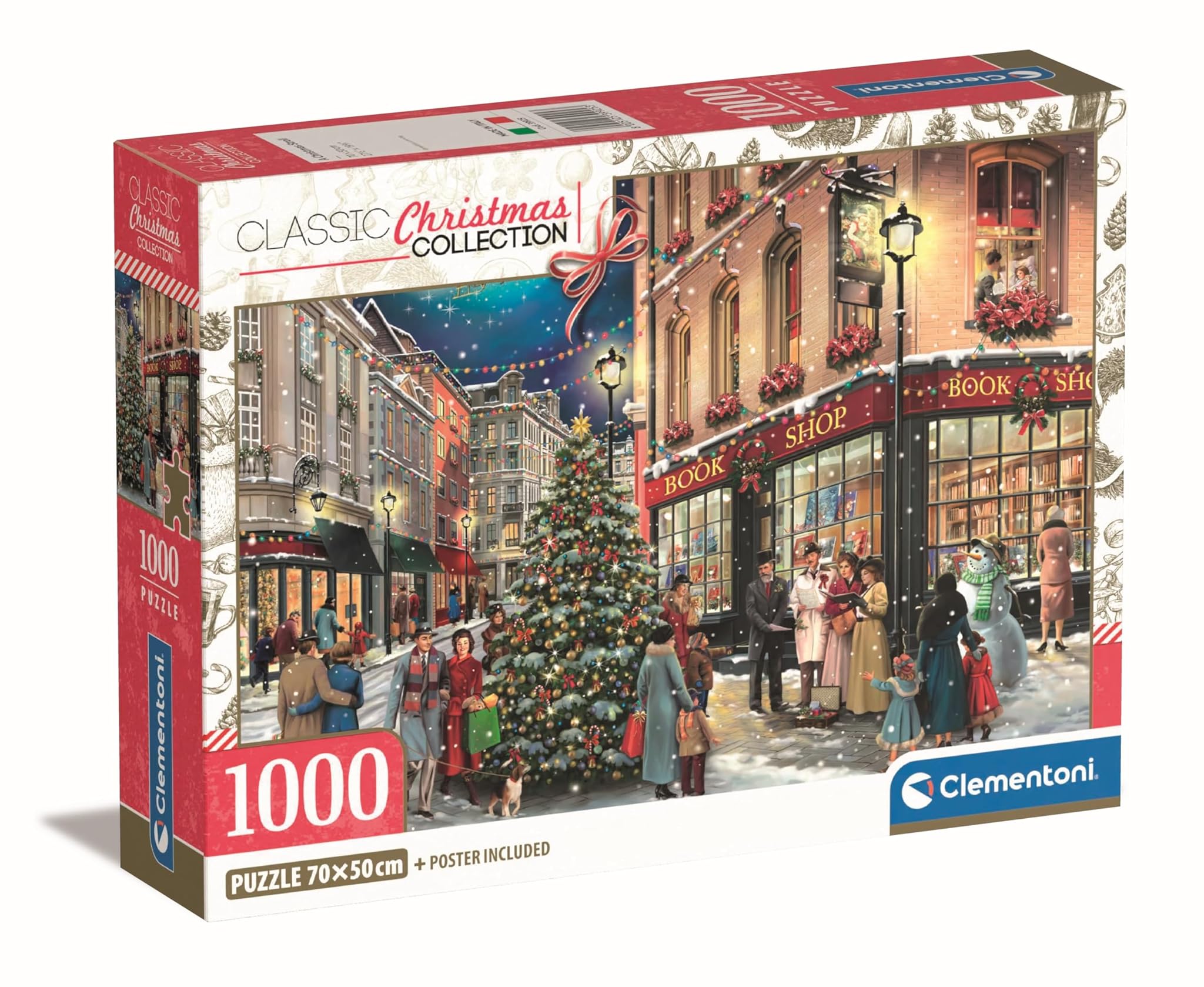 Clementoni Christmas Puzzle – 1000 pezzi adulti in 70 x 50 cm – Natale