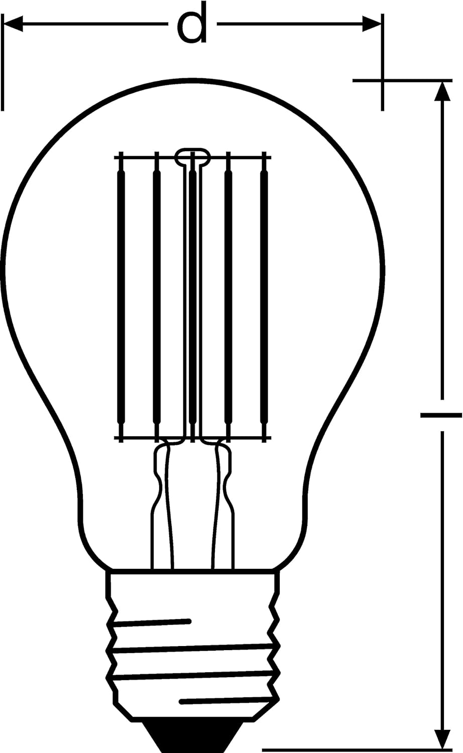 Osram Led Base Classic A100 - Lampade E27 Bianco Caldo - immagine 2
